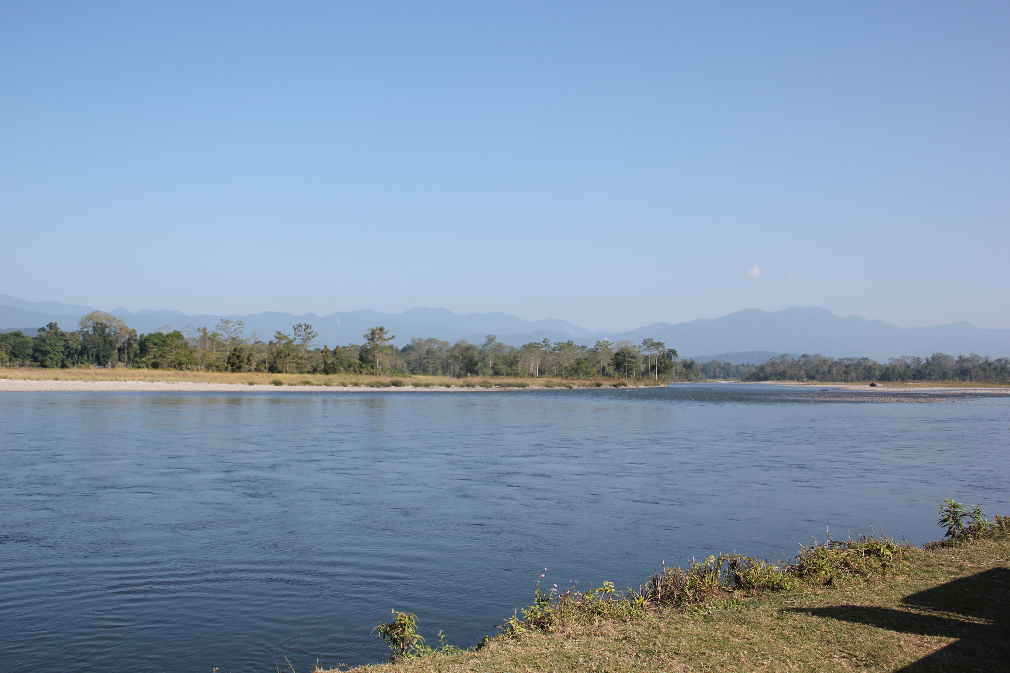 অসমৰ নামেৰী ৰাষ্ট্ৰীয় উদ্যানৰ মাজেৰে বৈ যোৱা জীয়া ভৰলী নৈৰ এক দৃশ্য