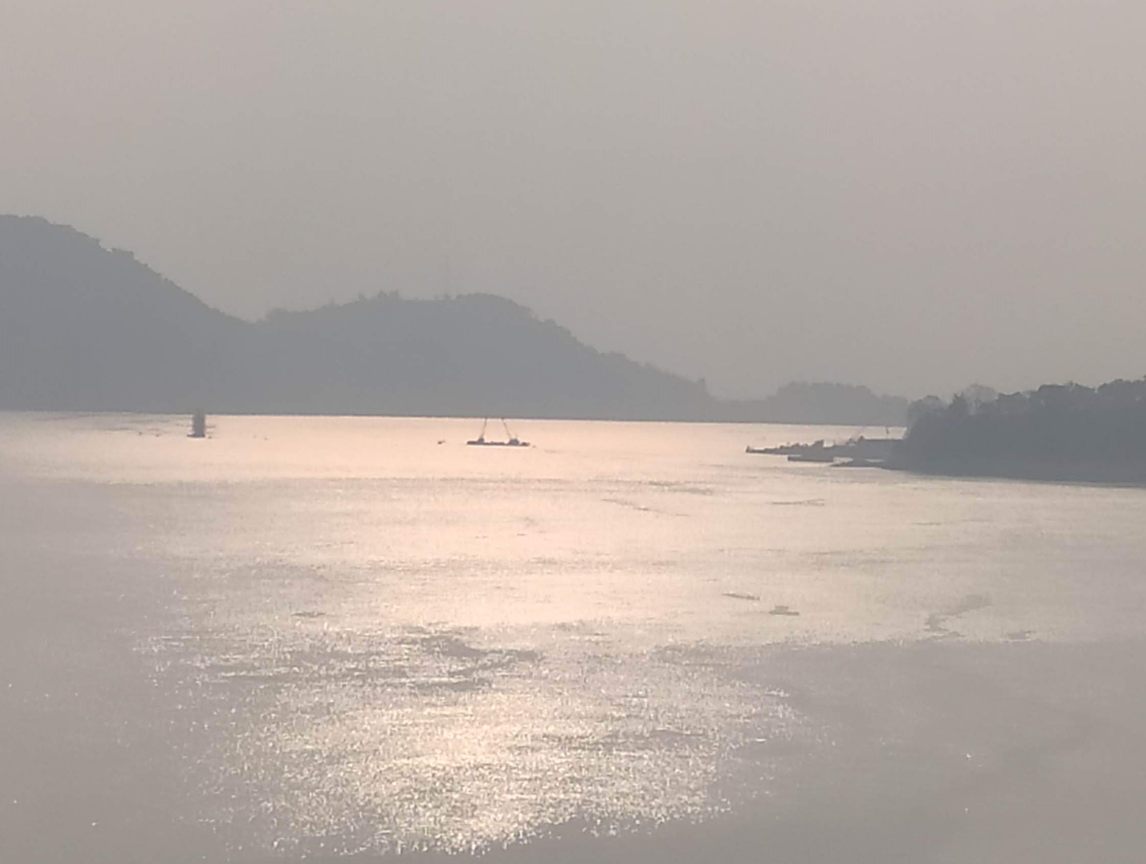 Bank of Brahmaputra River in Guwahati.