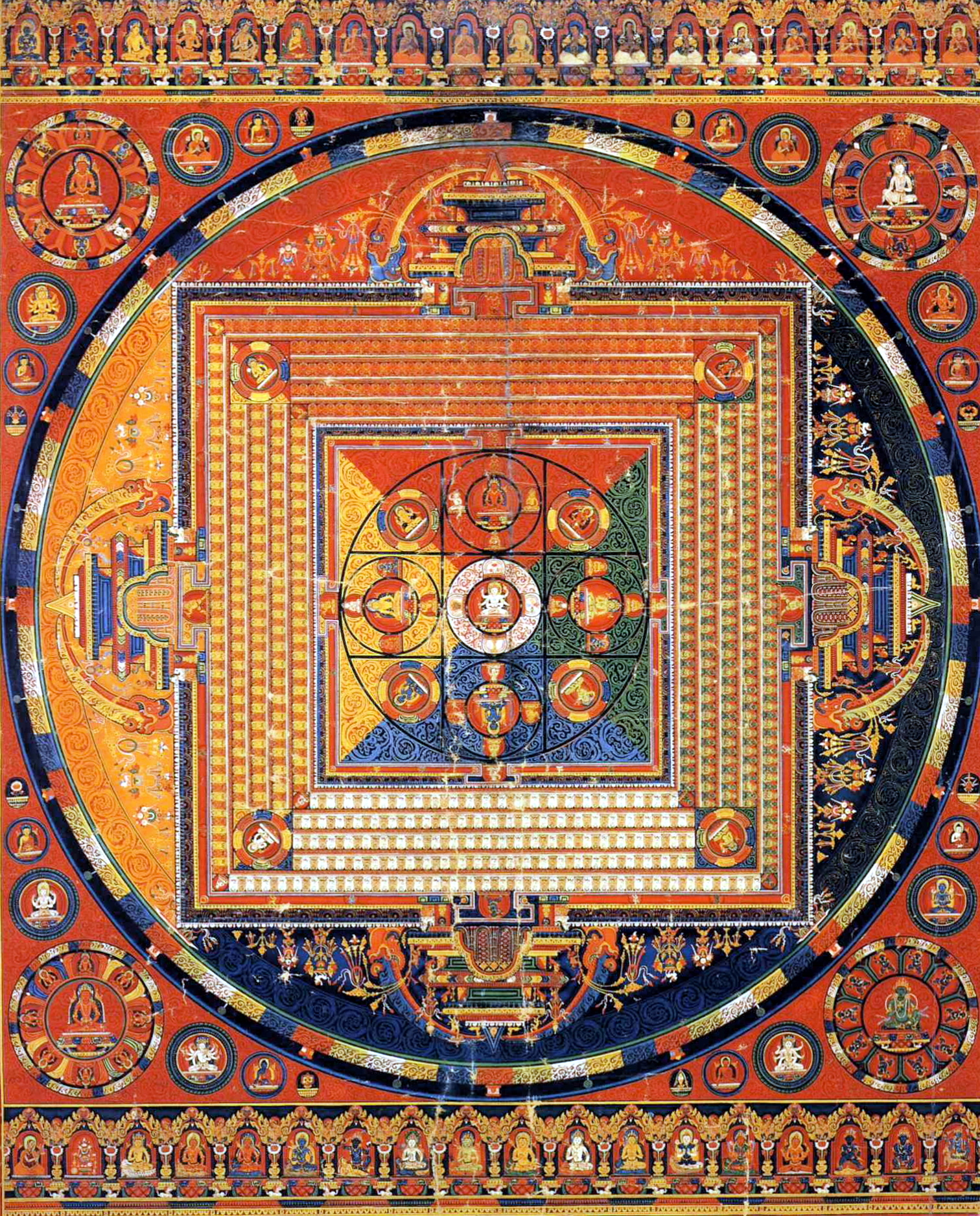 Tibetan Buddhist thangka painting