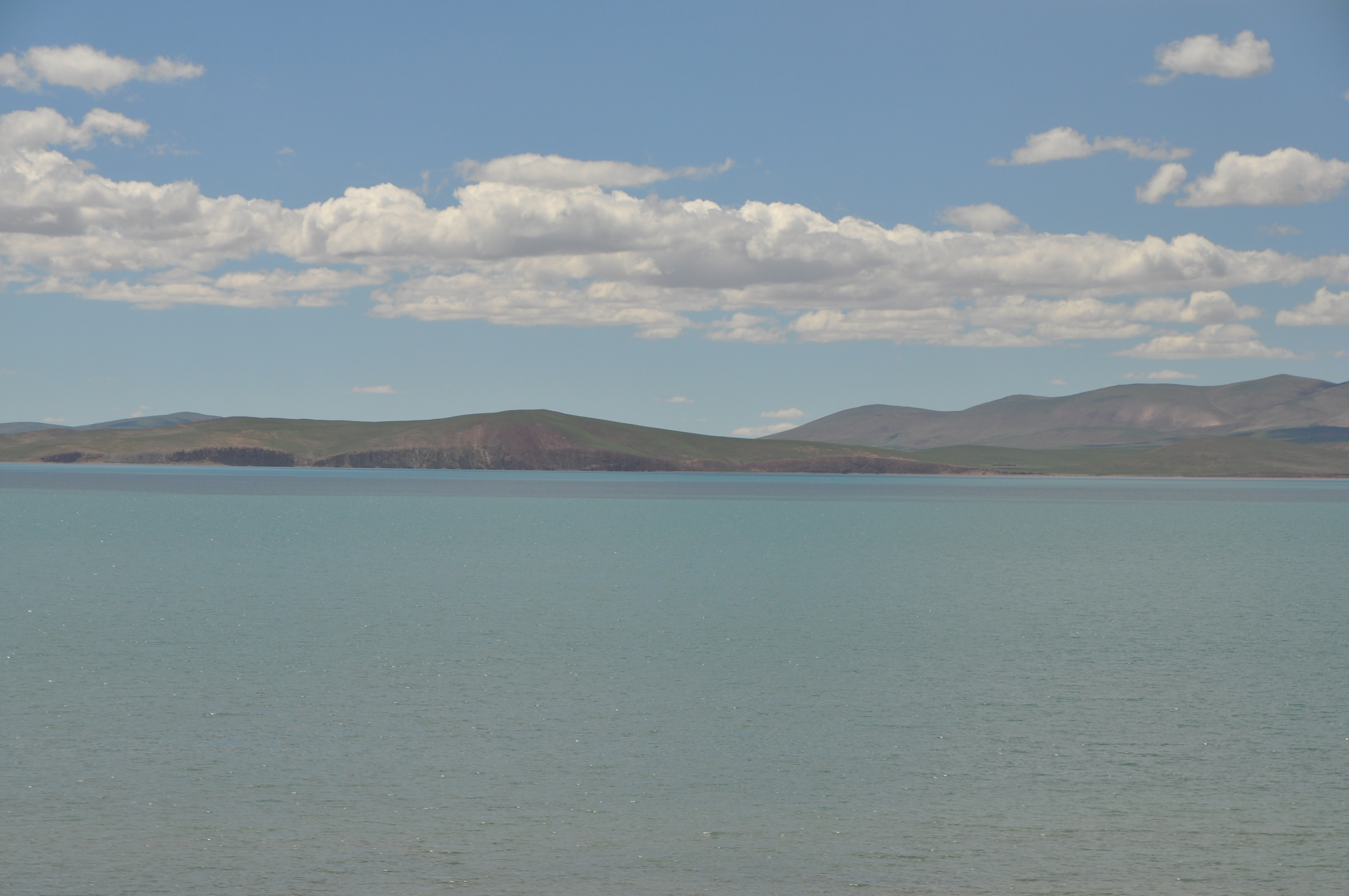 Tsonag Lake, Tibet, viewed from Qingzang Railway Train.