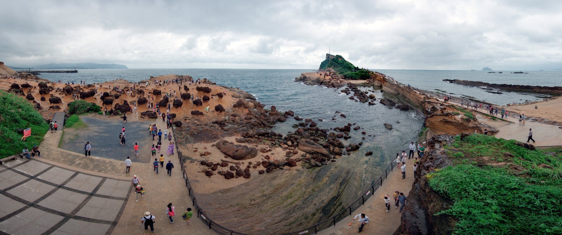 yehliu geopark taiwan 2015 panoram