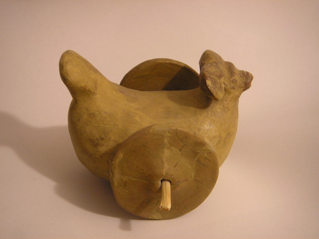 Replica made by the museum of children's toy in form of a goat with wheels from Mohenjo-daro. Original located in the National Museum in New Delhi.