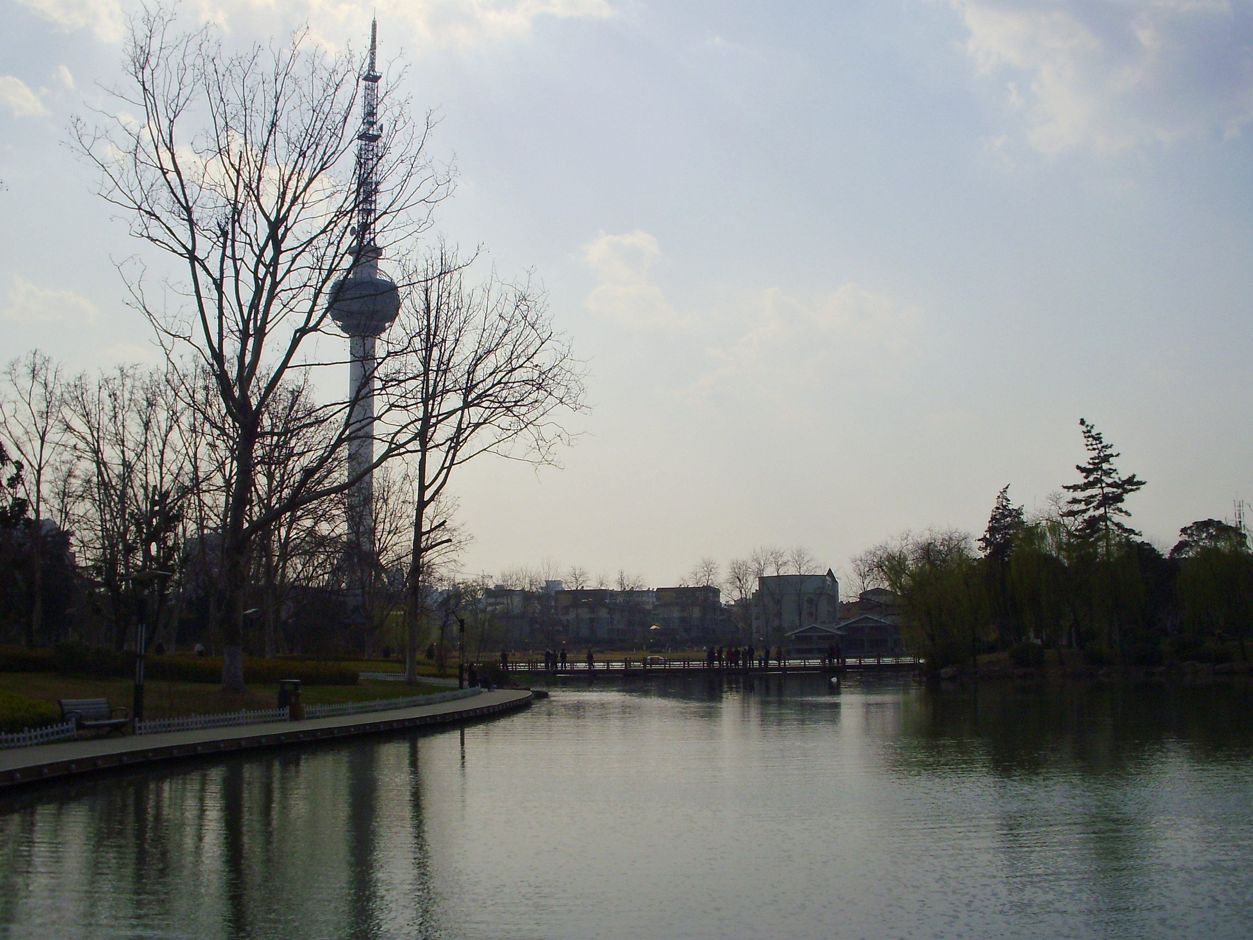 A lake in Yunlong Park, Xuzhou, Jiangsu, China.