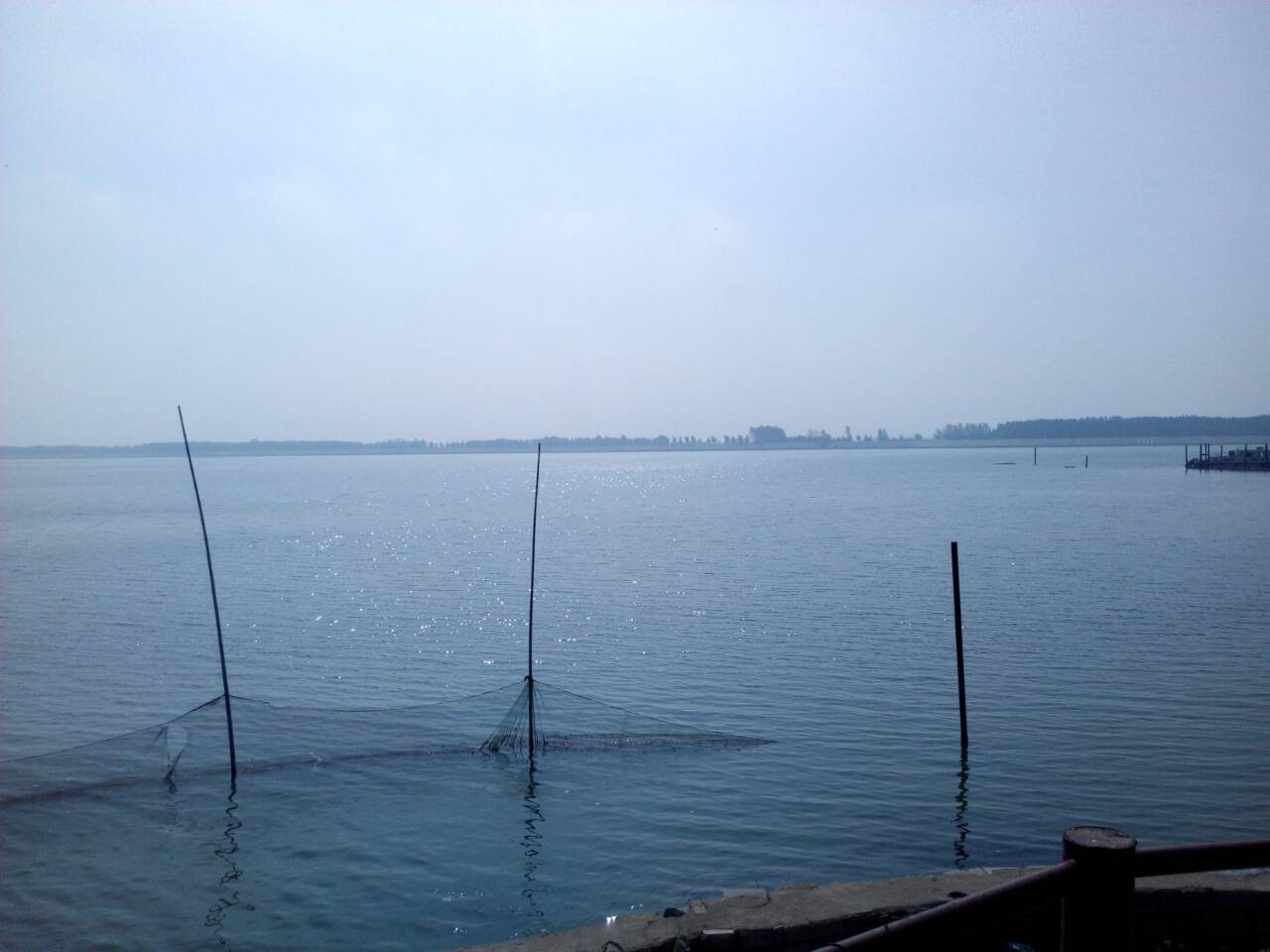 ​在大安山拍摄的东平湖