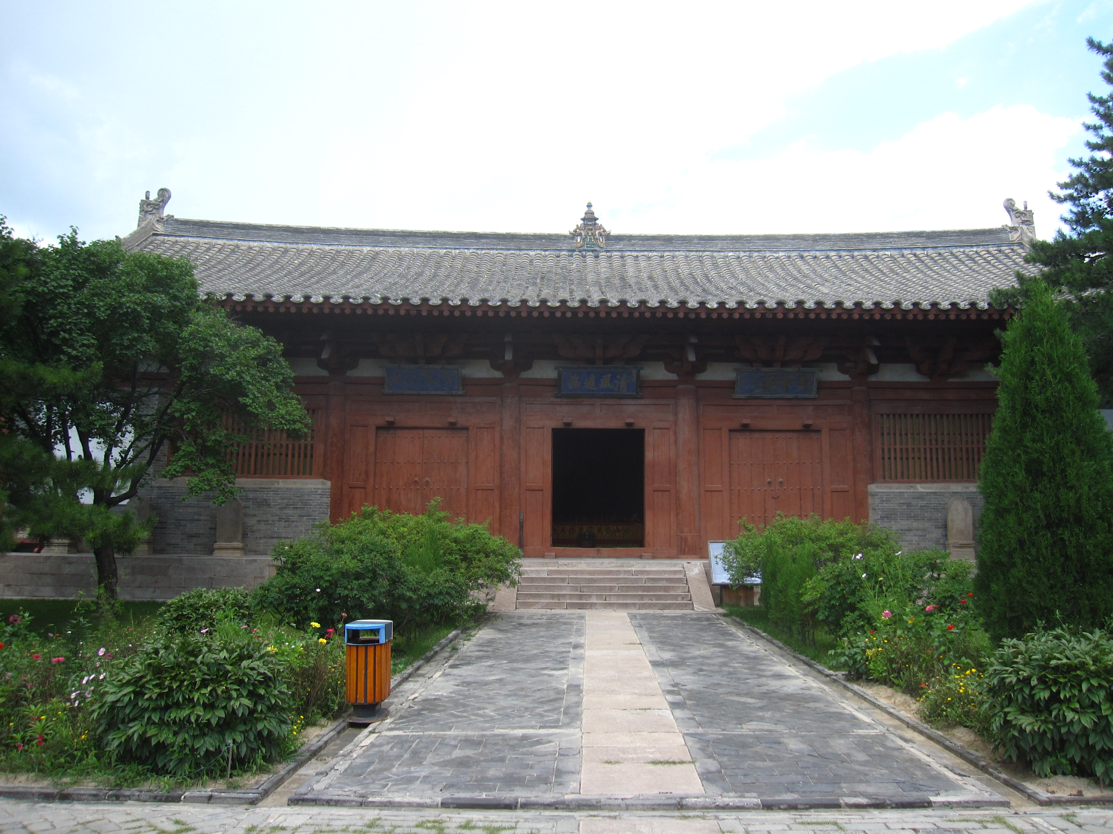 The Manjusri Hall of Foguang Temple, Wutaishan, Shanxi, China.
Taken in 2010, after the site's inclusion on the World Heritage List.