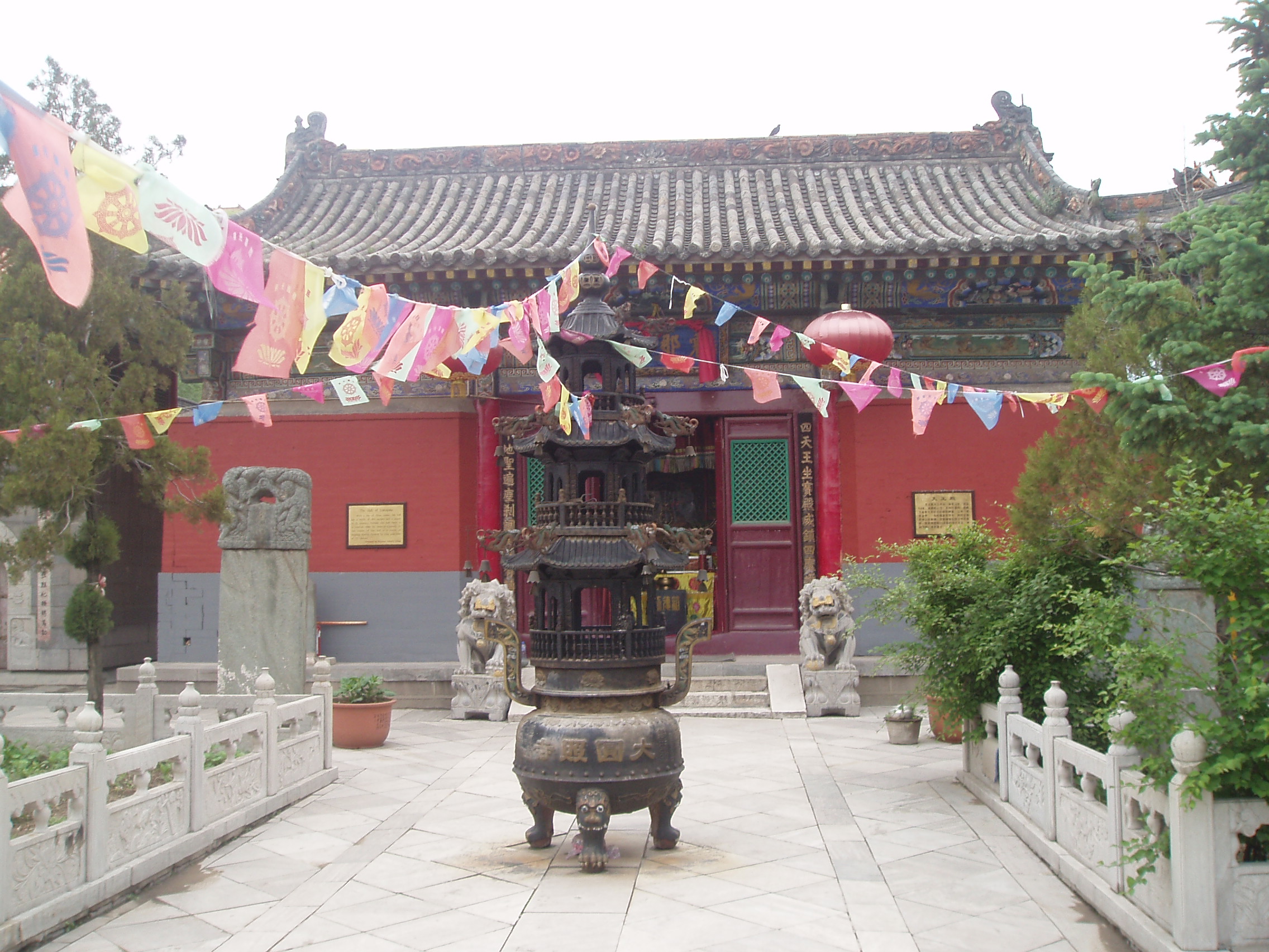The Hall of Lokapala at the Yuanzhao Temple in Wutaishan, China