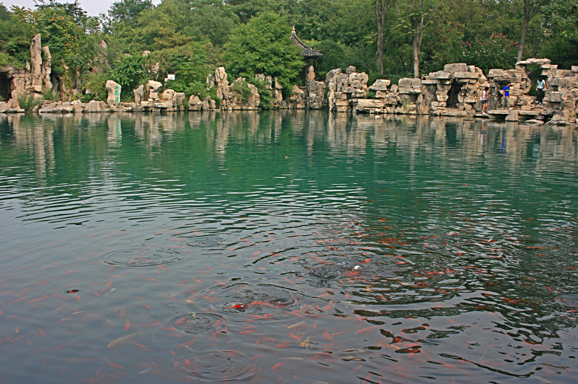 Photograph of the Five Dragon Pool in Jinan, Shandong 
Province, China.