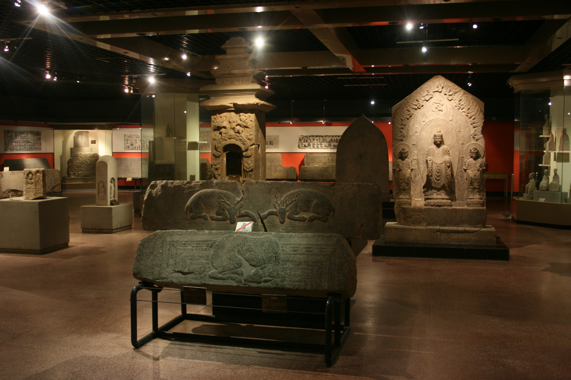 View into the permanent collection of the Shandong Provincial Museum in Jinan, Shandong, China.