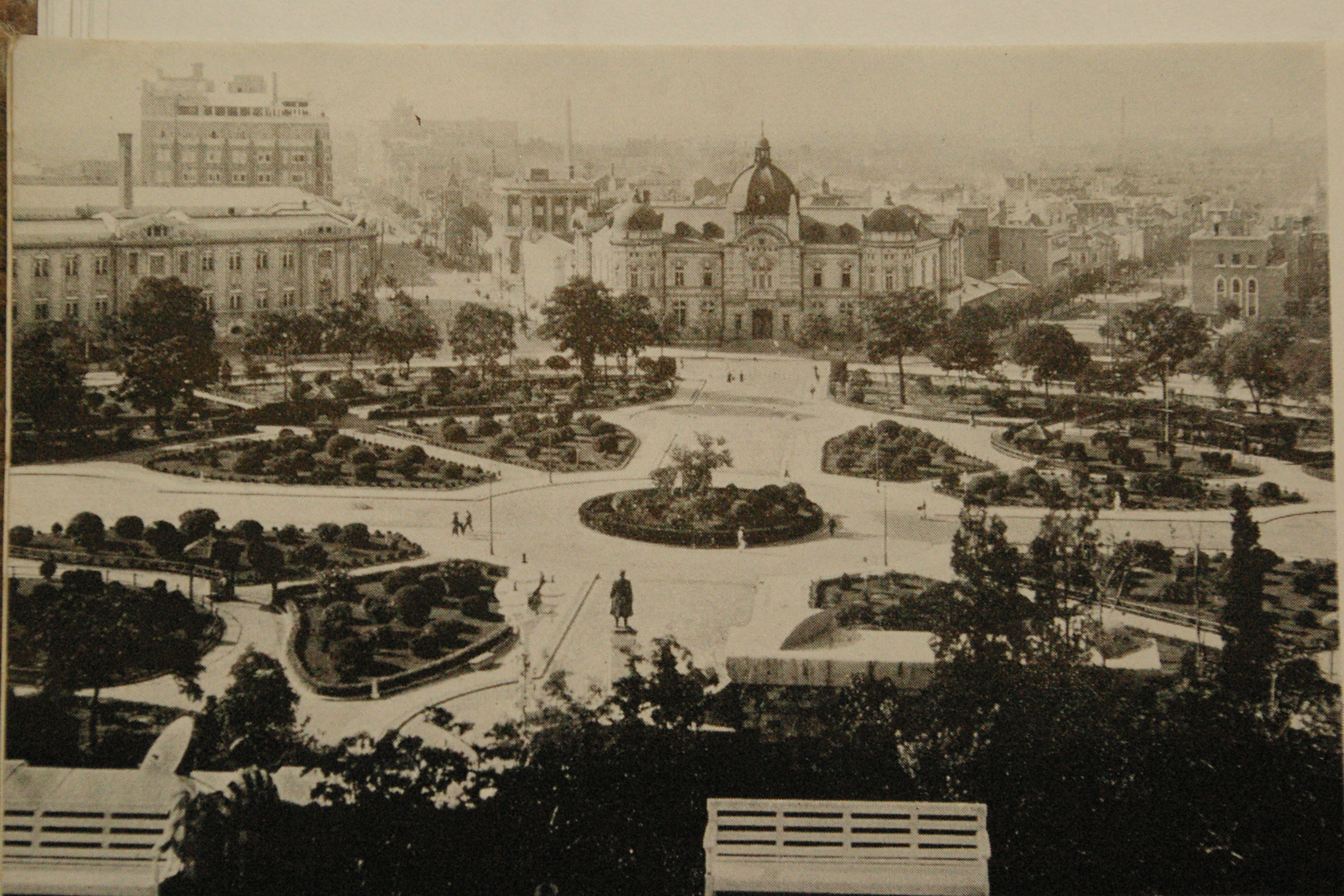 Zhongshan Square in the city of Dalian, about 1940.