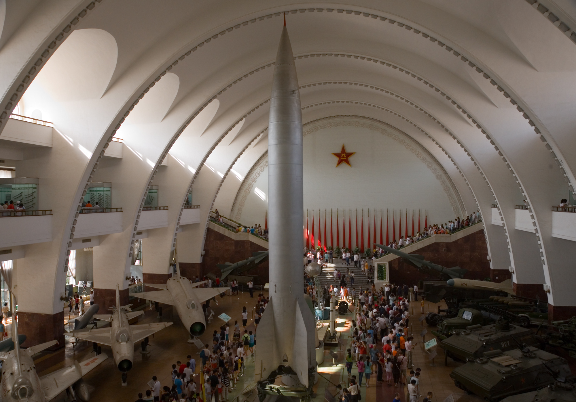 The main hall of the Beijing Military Museum.