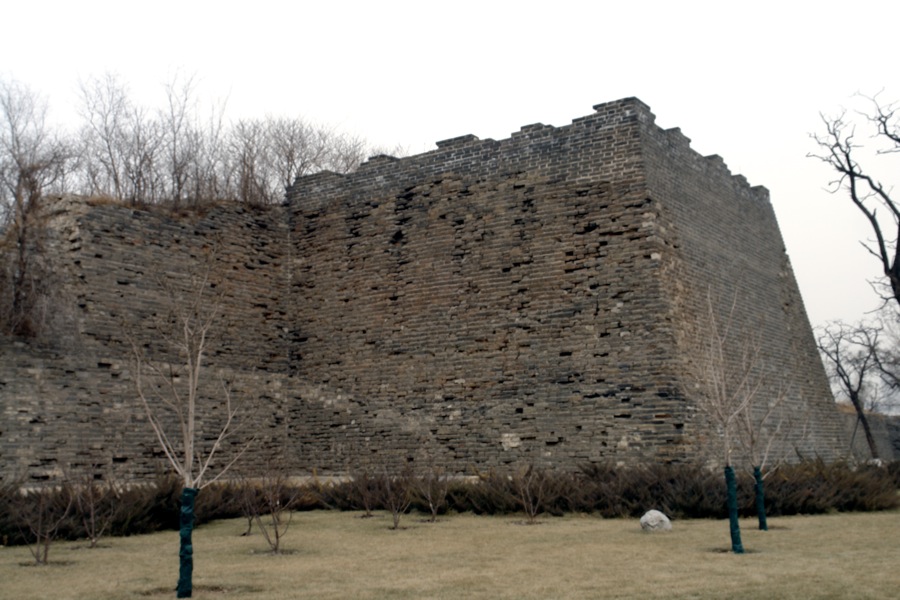 Ruins of the Beijing city wall built during the Ming Dynasty.