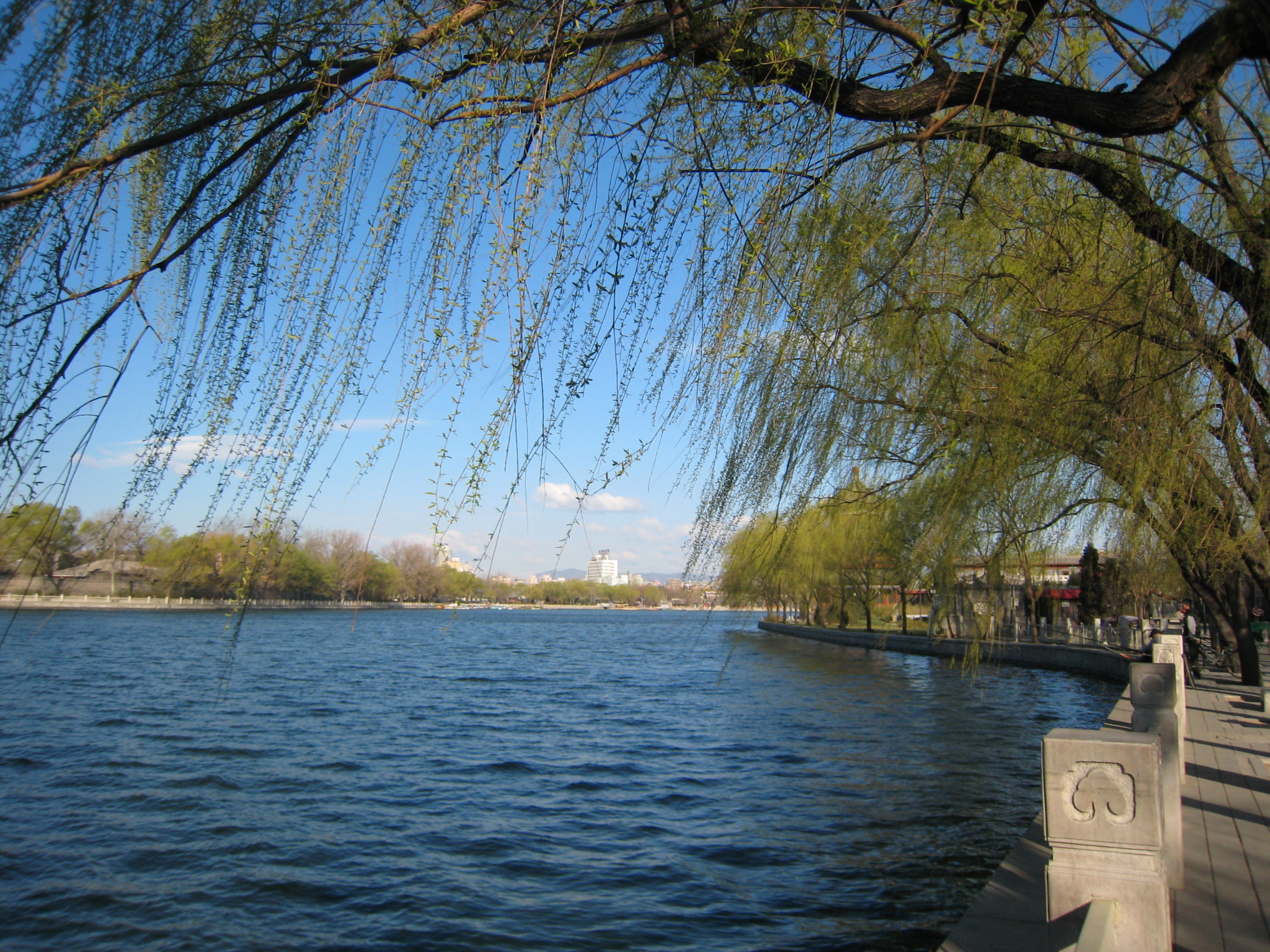 View of the shichahai lake in Beijing