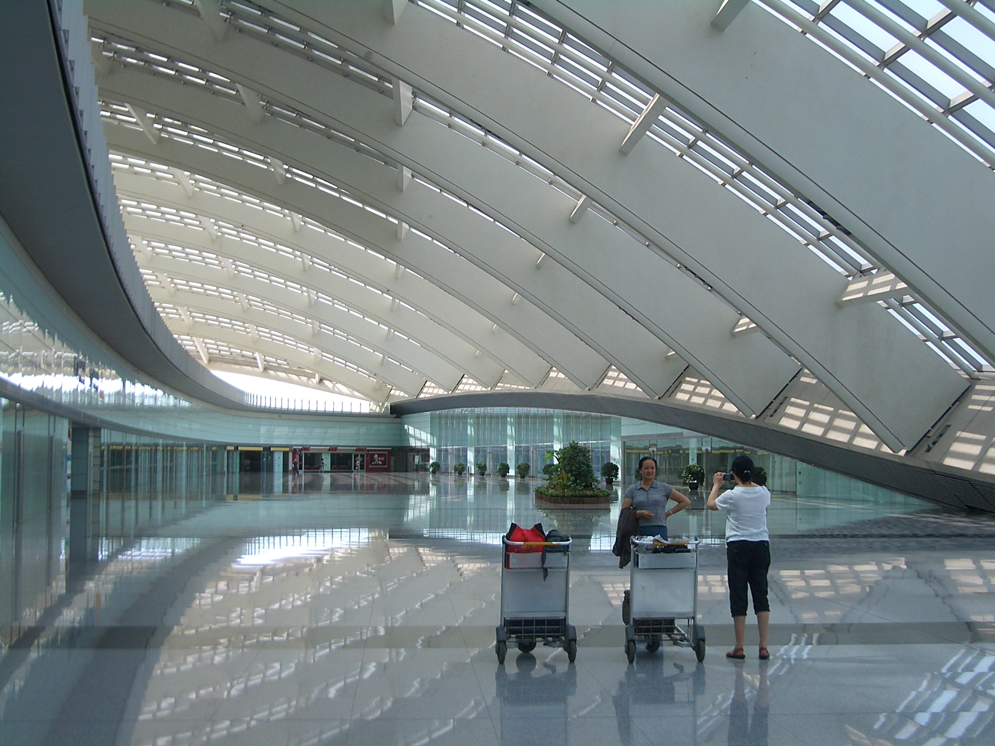 Interior of Beijing Capital International Airport Terminal 3.