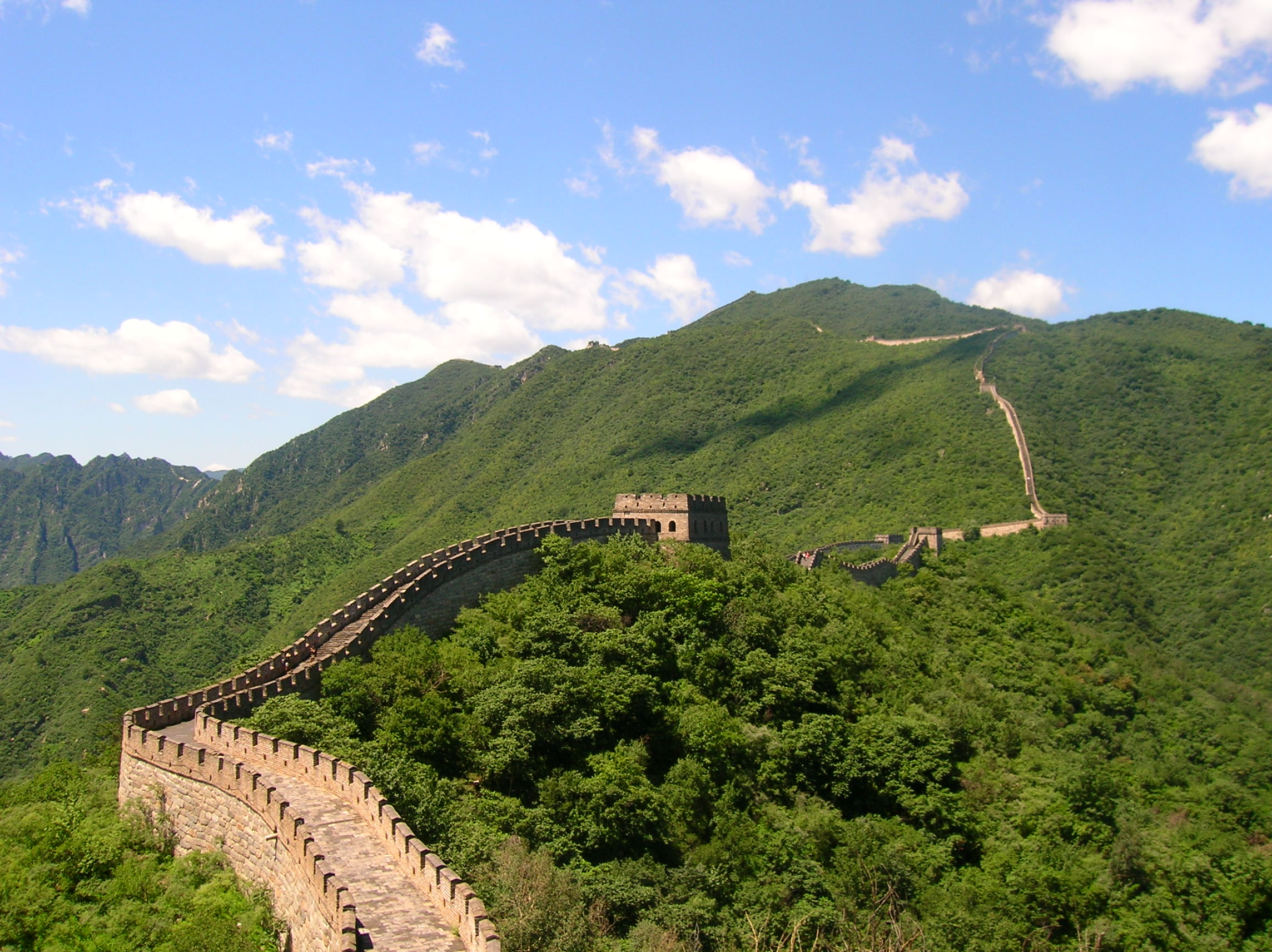 The Great Wall of China at Mutianyu, near Beijing, in July 2006.