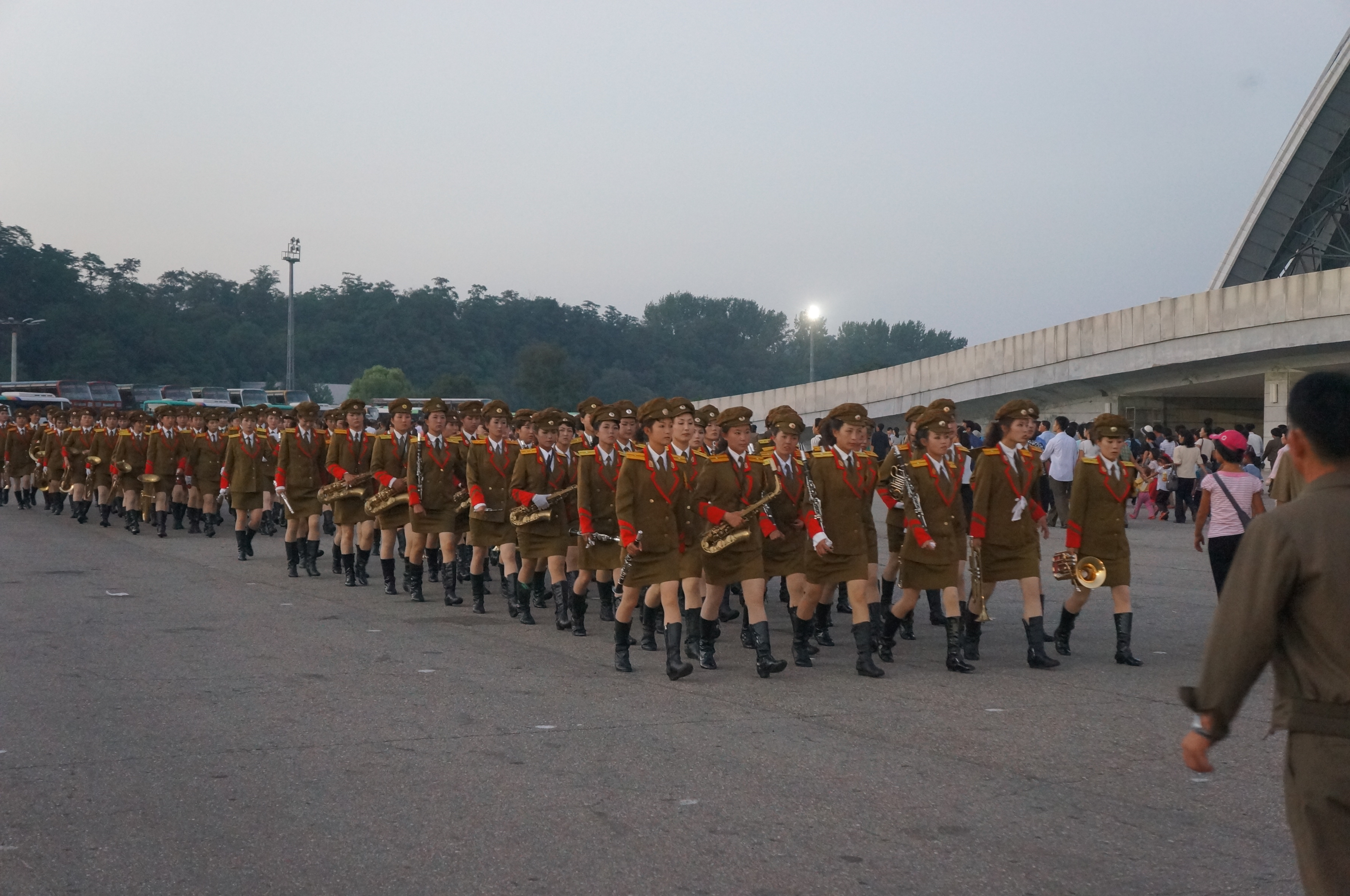 Marching band at Arirang Mass Games - North Korea