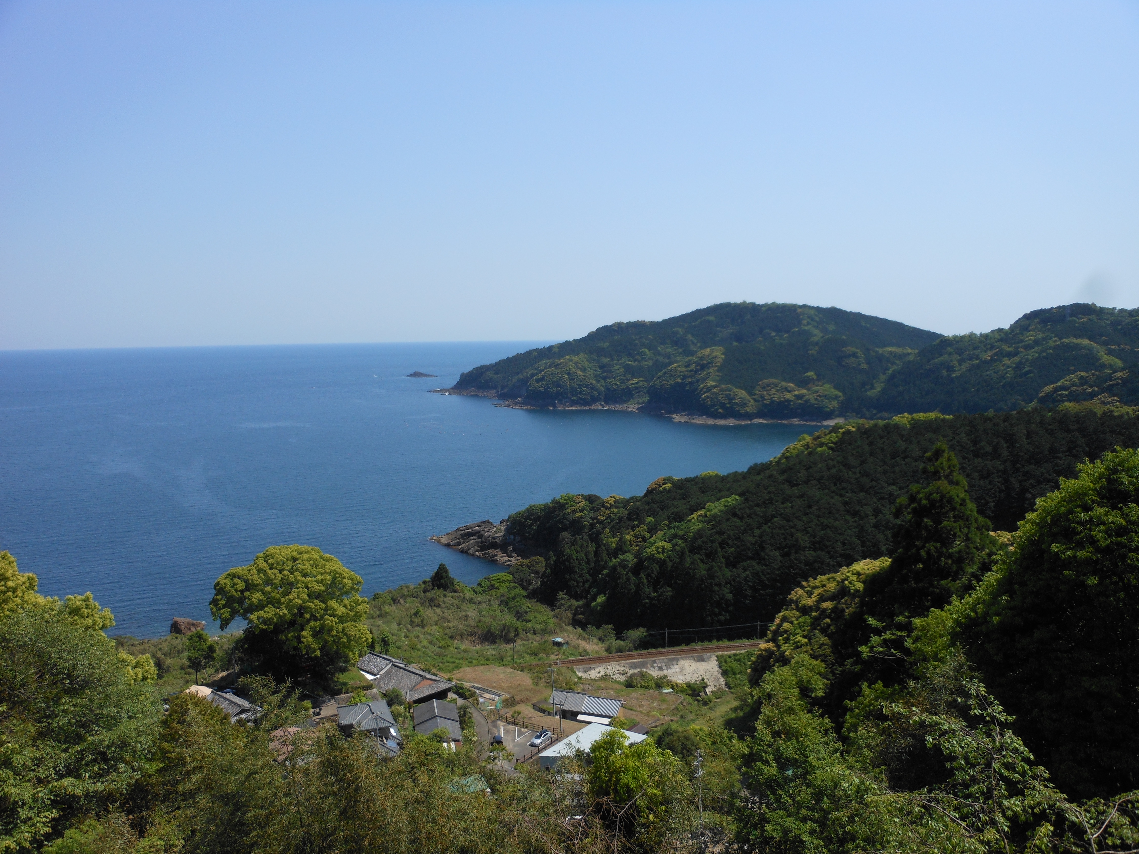 This is a landscape of Hadasu-cho, Kumano city, Mie prefecture, Japan.