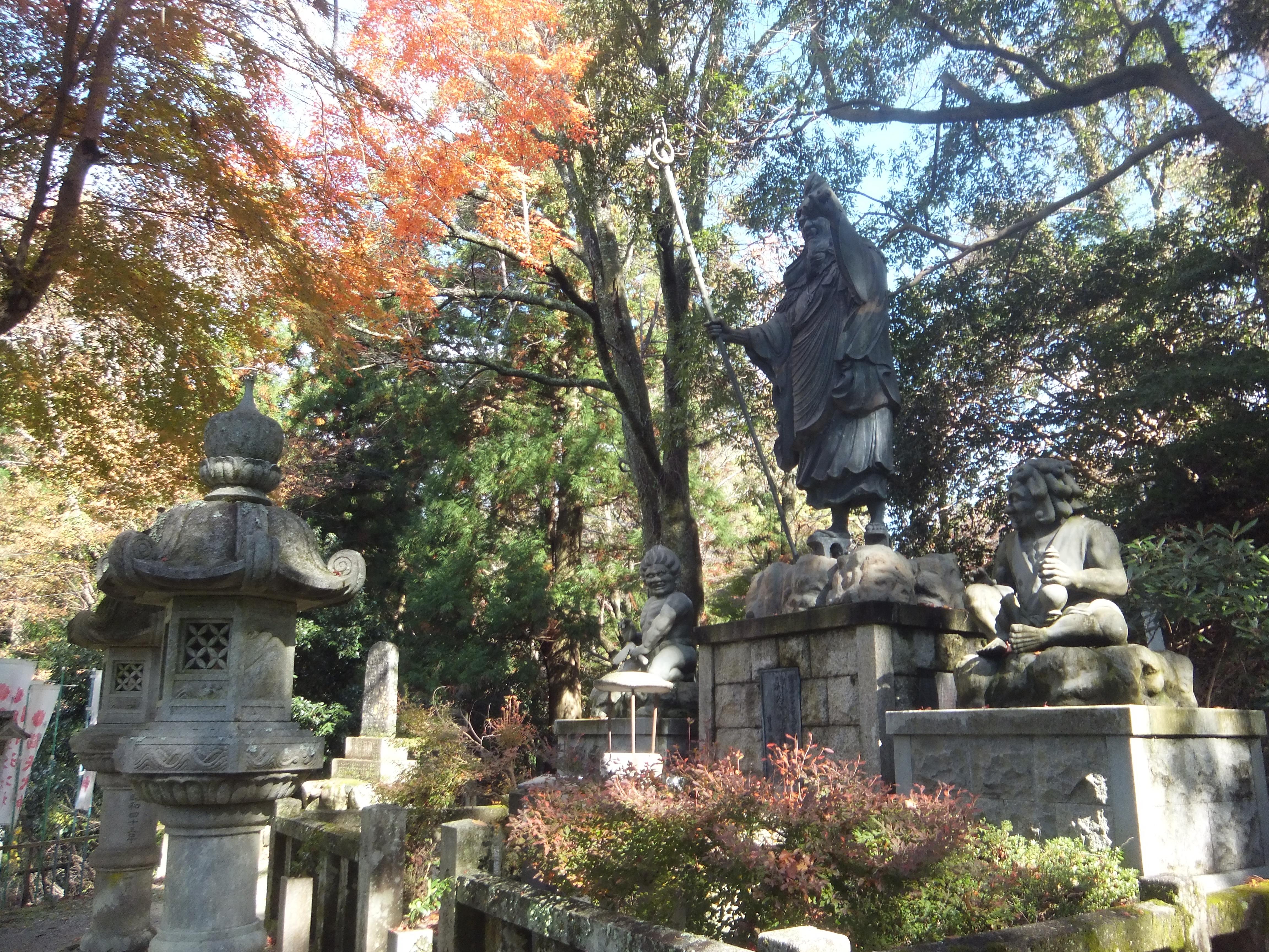 En no Gyōja (En no Ozunu), mystic Japanese founder of Shugendō. Statue in the Kimpusen Temple (Kimpusen-ji) in Yoshino (Nara Prefecture).