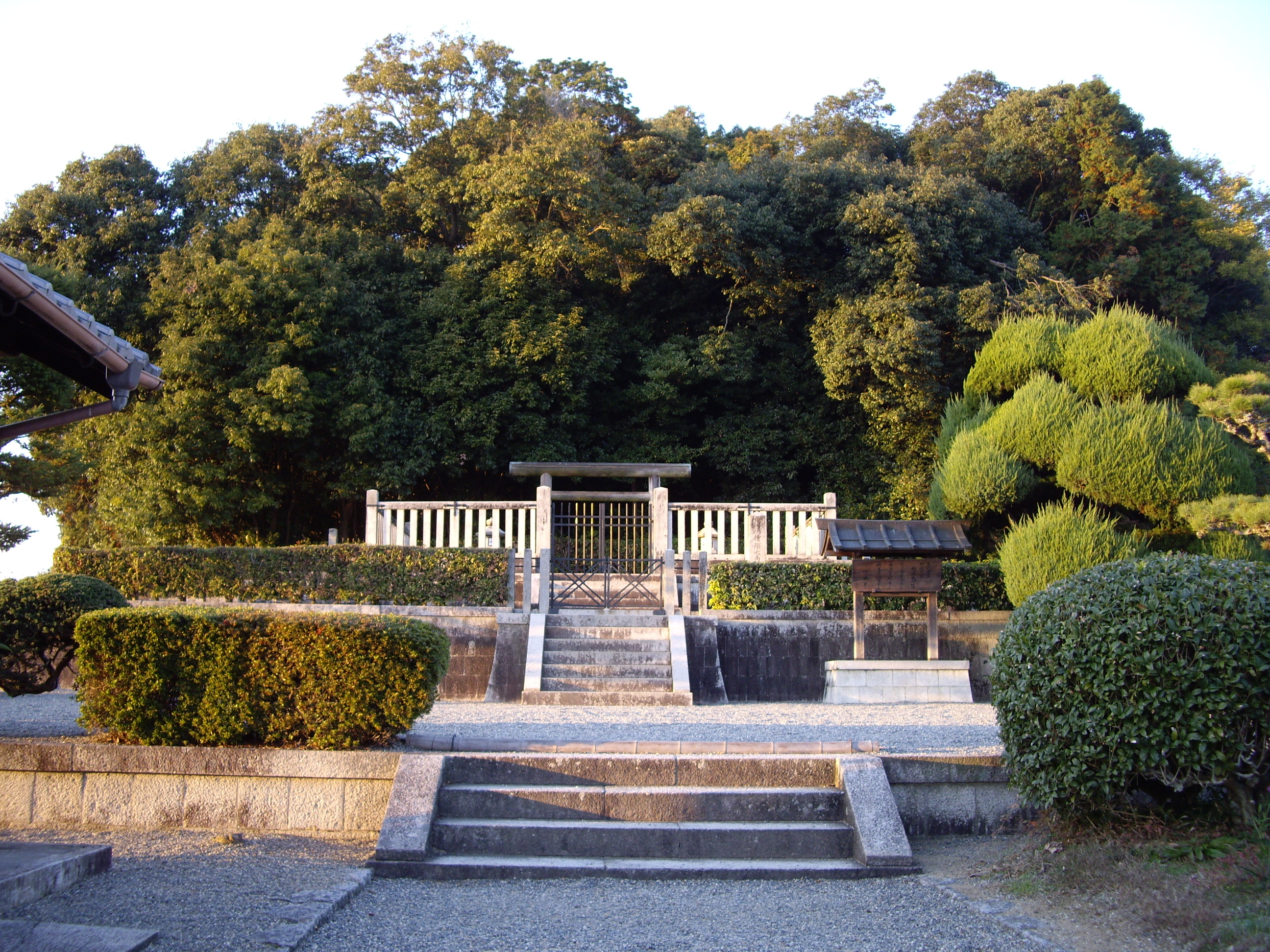 The Mausoleum of Emperor Temmu and Empress Jitō, in Asuka, Nara Prefecture, Japan