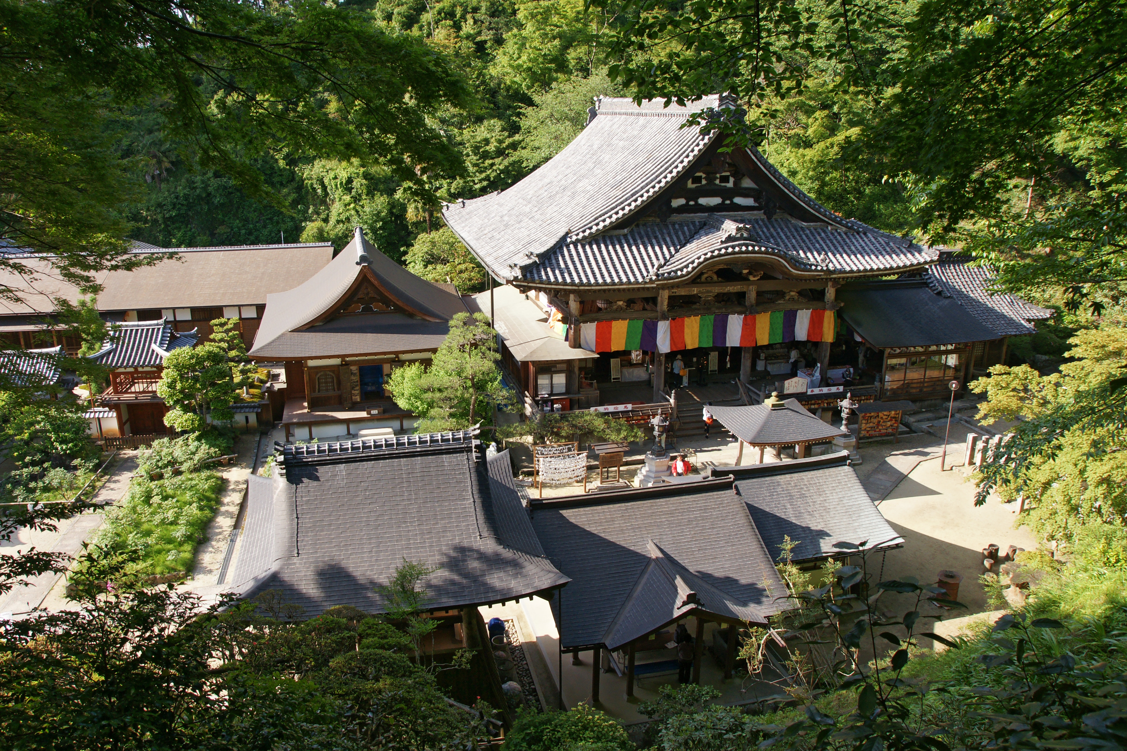 Oka-dera temple in Asuka, Nara Prefecture, Japan.