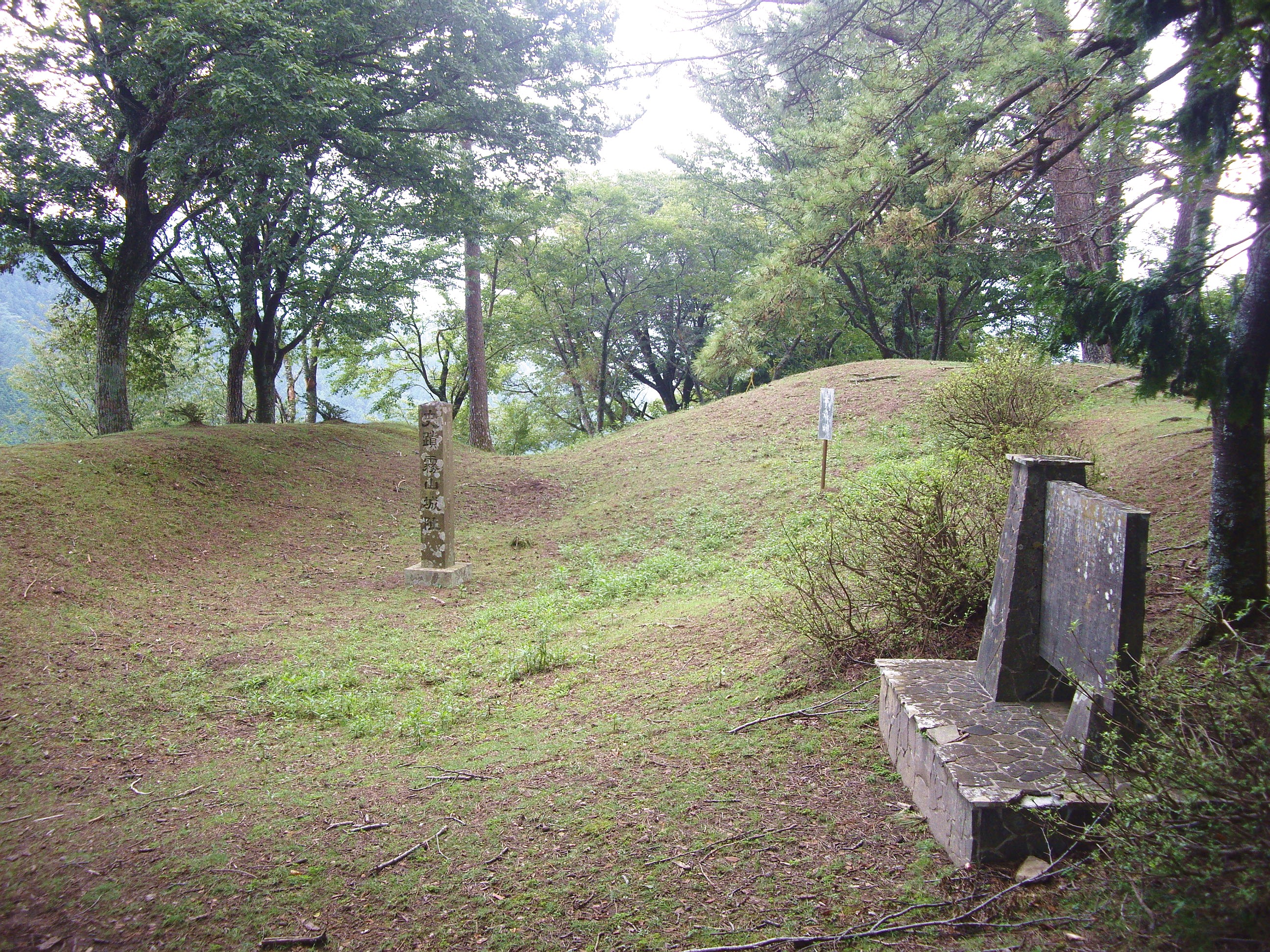 The ruins of Kiriyama Castle, in Tsu, Mie Prefecture, Japan
