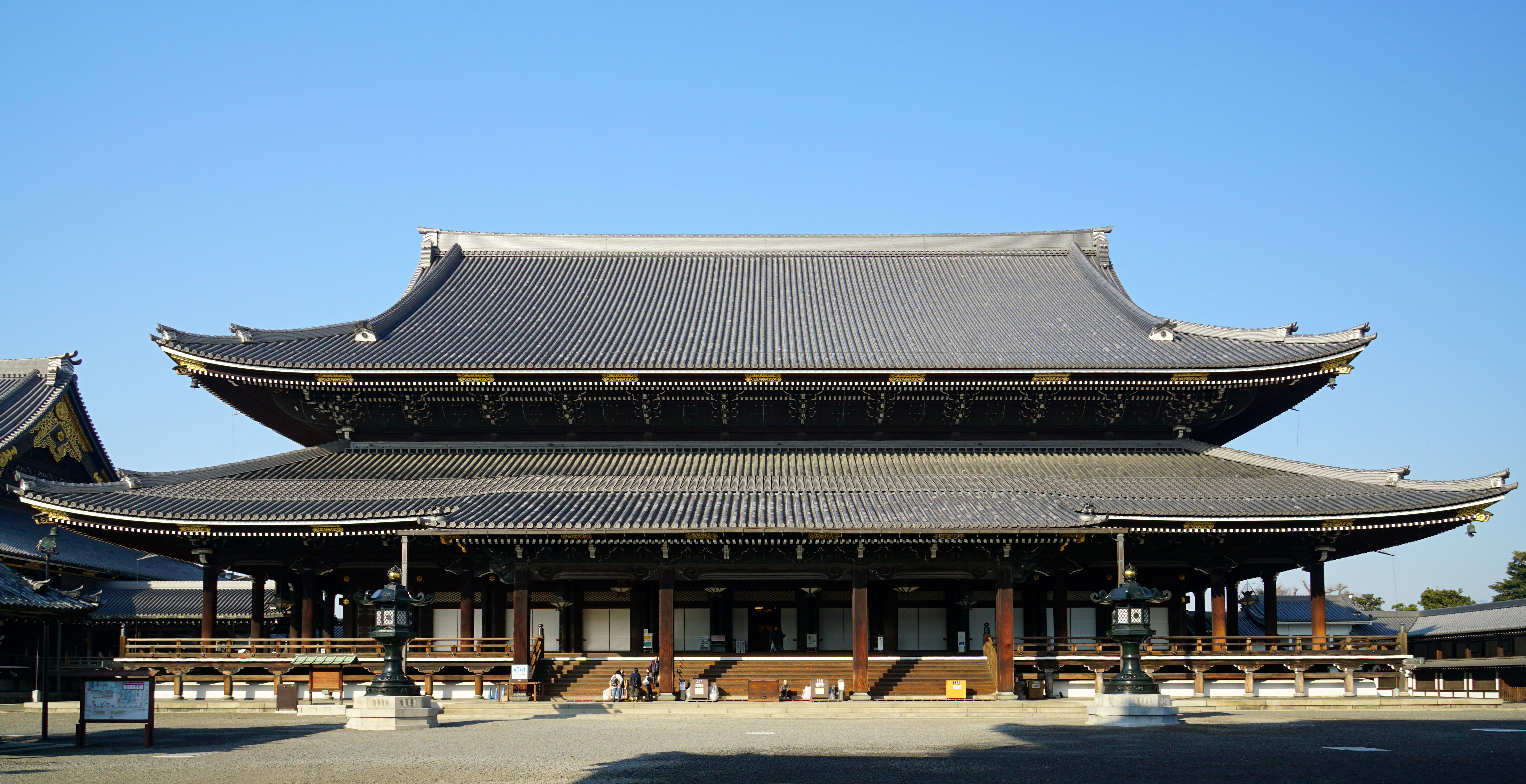 Higashi Honganji in Kyoto, Kyoto prefecture, Japan