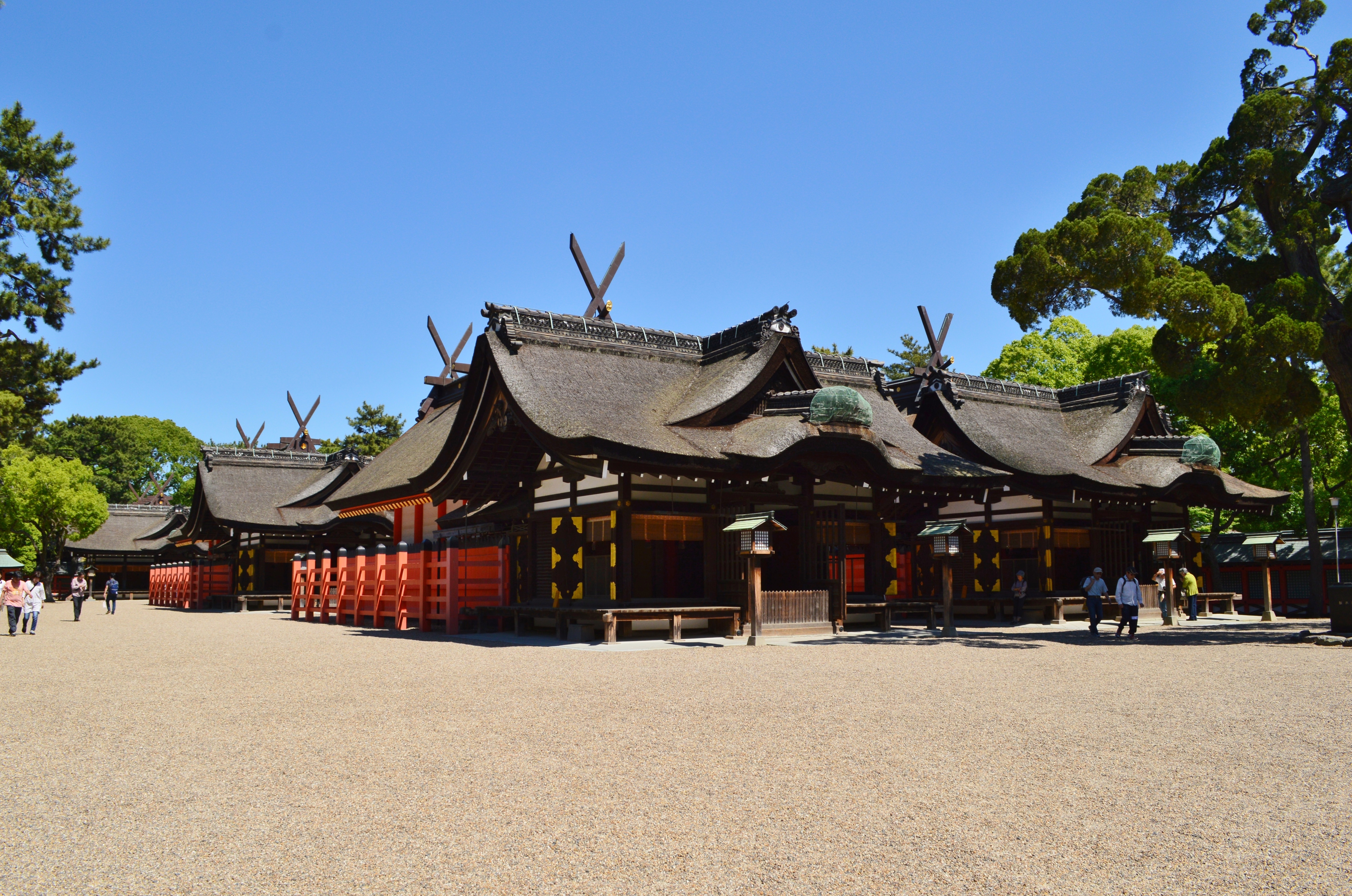 Sumiyoshi Taisha Main Shrine in Osaka.