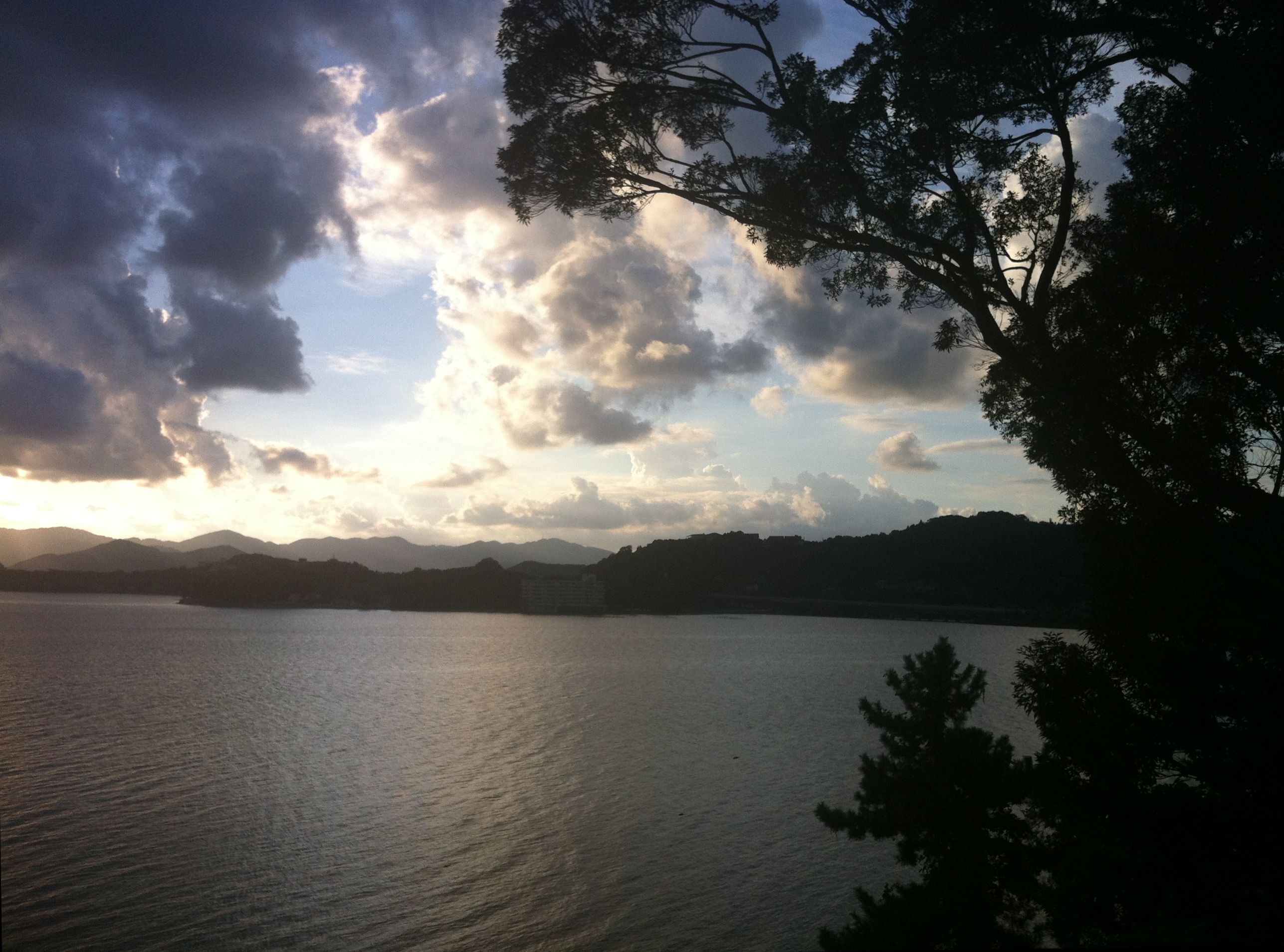 Hamana lake view from Hamanako Service Area (twilight)