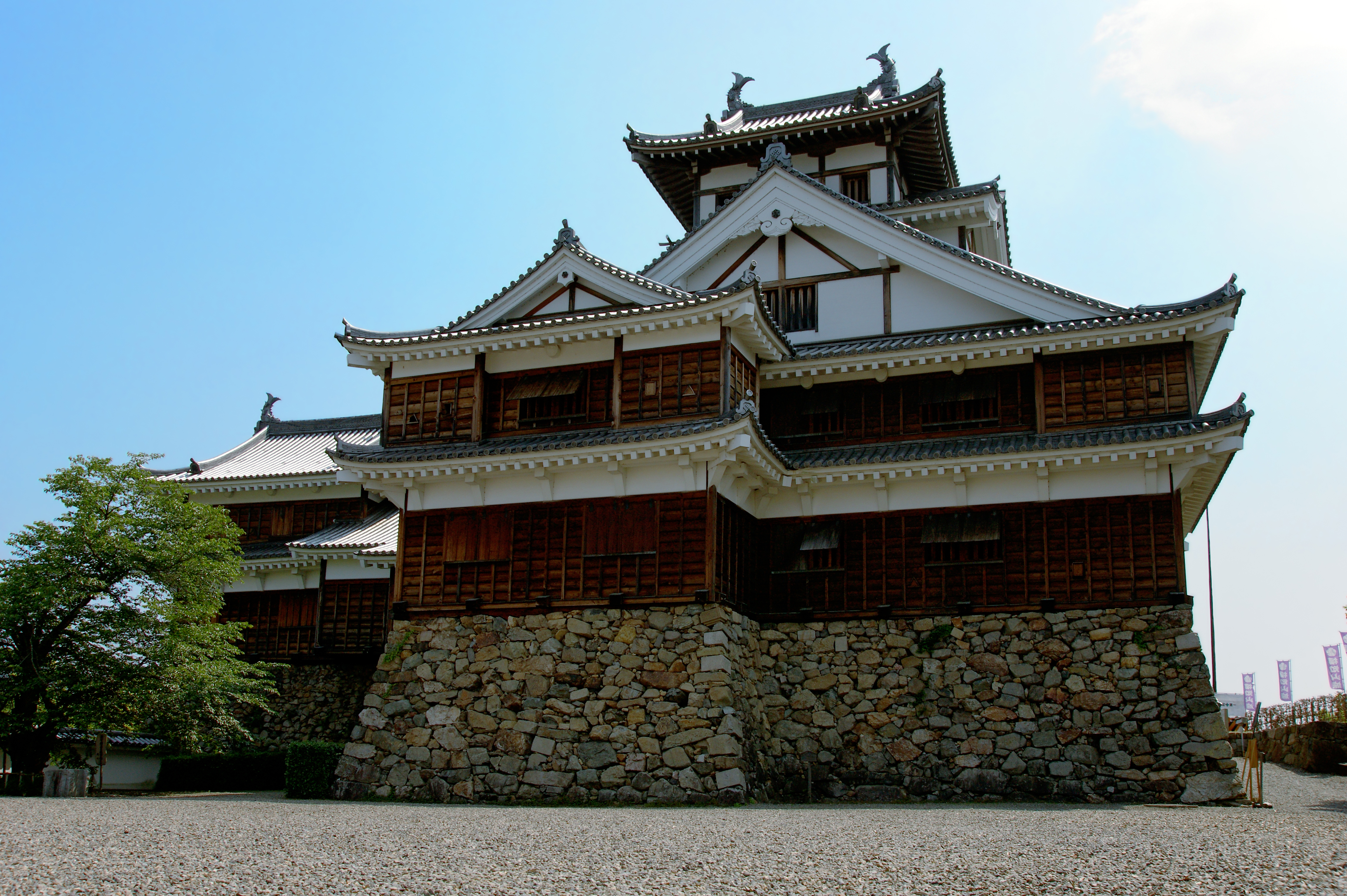 Fukuchiyama Castle in Fukuchiyama, Kyoto prefecture, Japan