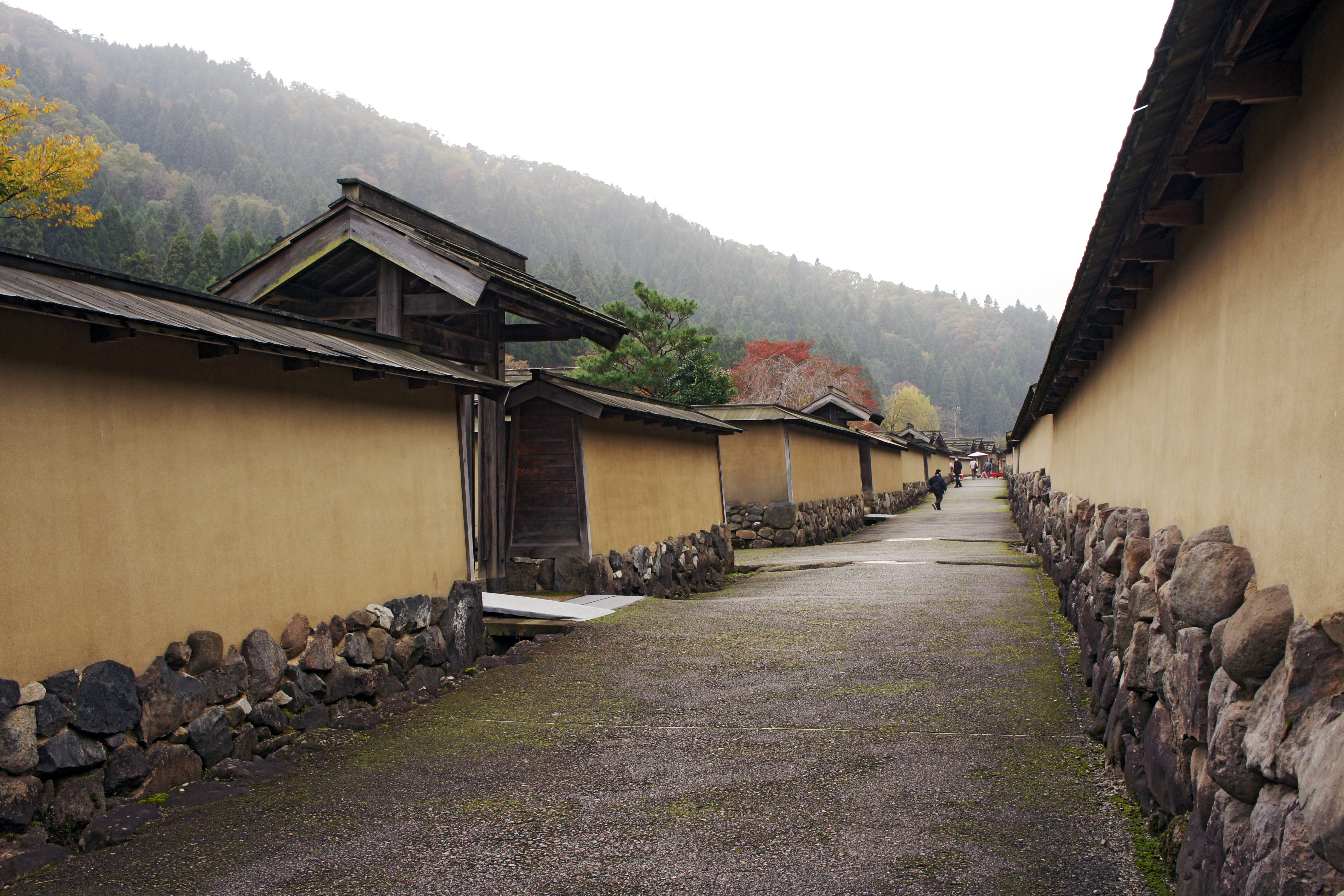 Fukugen-machinami of Ichijōdani Asakura Family Historic Ruins in Fukui, Fukui prefecture, Japan.