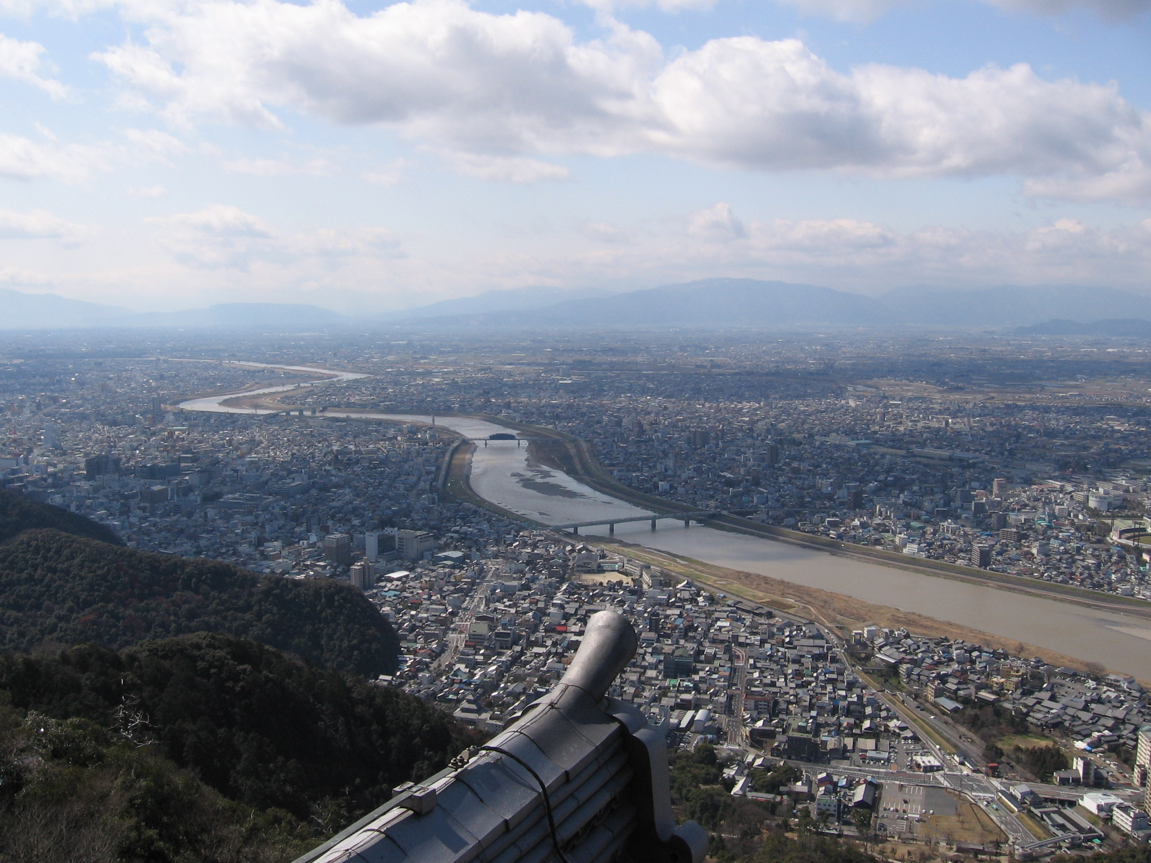 I took this picture from the top of Gifu Castle in March of 2006.