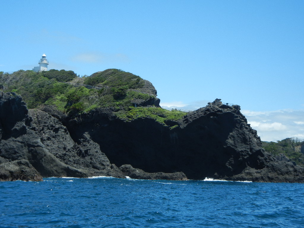 Cape Iro with Irozaki lighthouse in Minamiizu, Shizuoka Prefecture, Japan.
