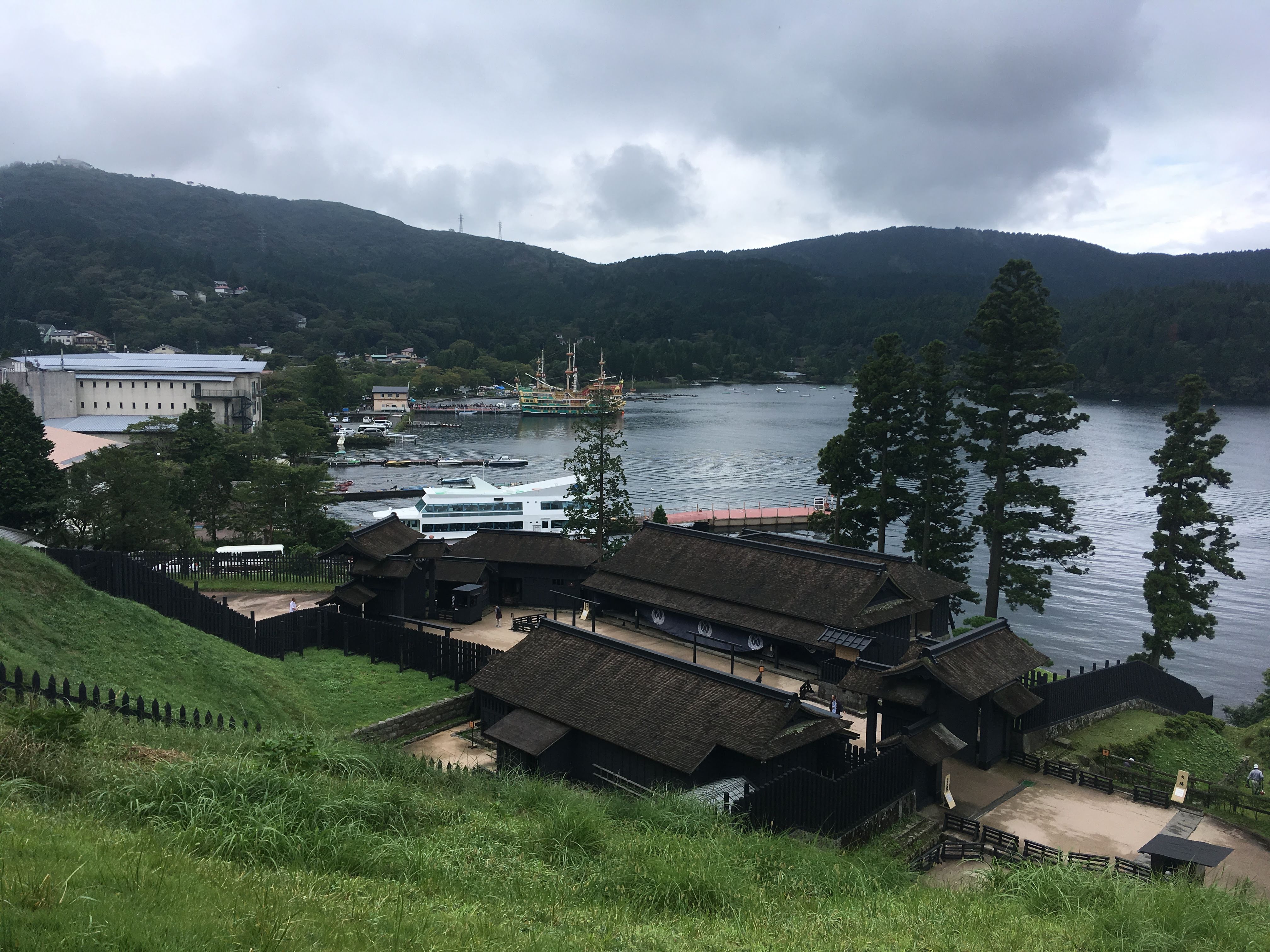 View of Hakone Checkpoint and Lake Ashi.