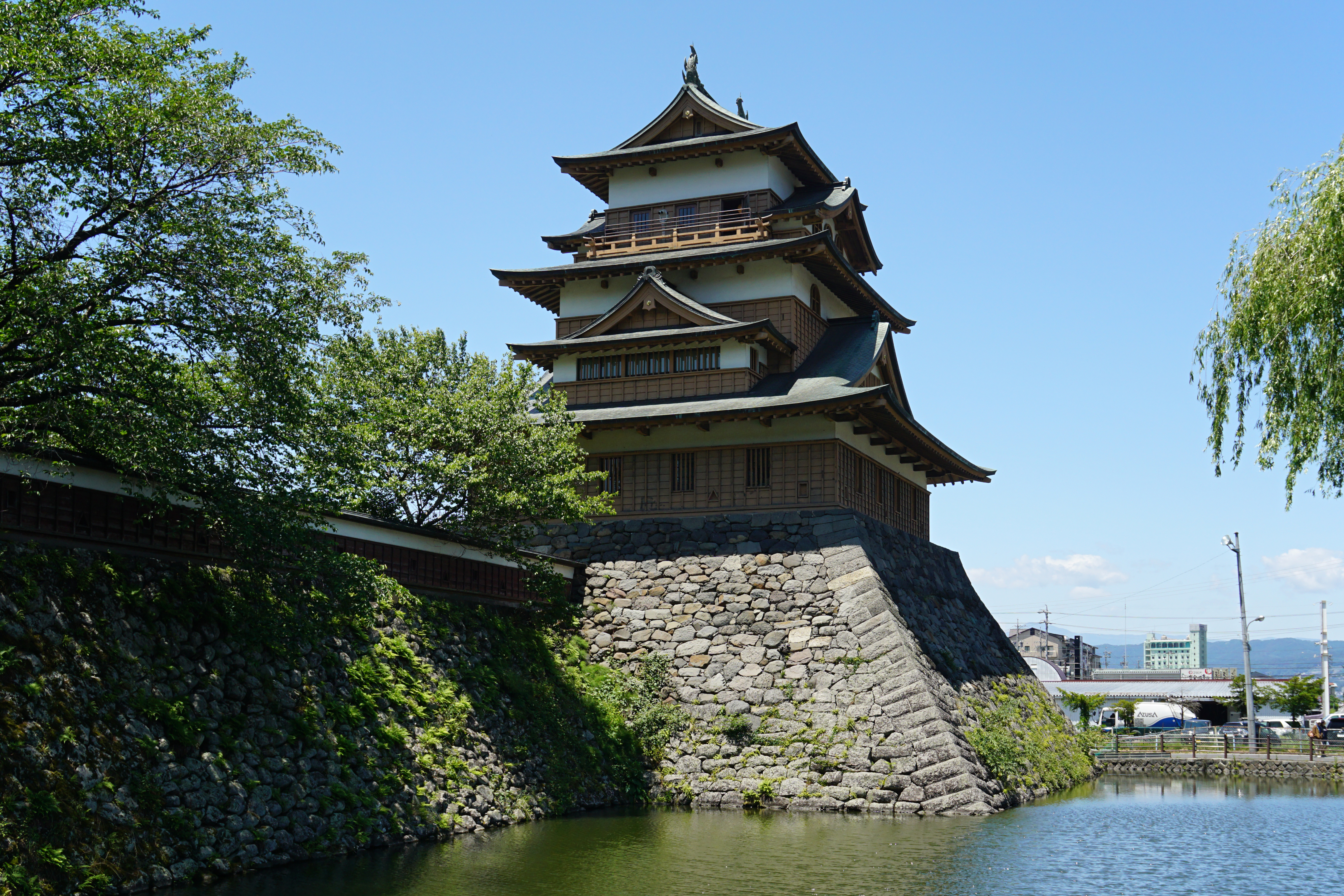 Takashima Castle in Suwa, Nagano prefecture, Japan.