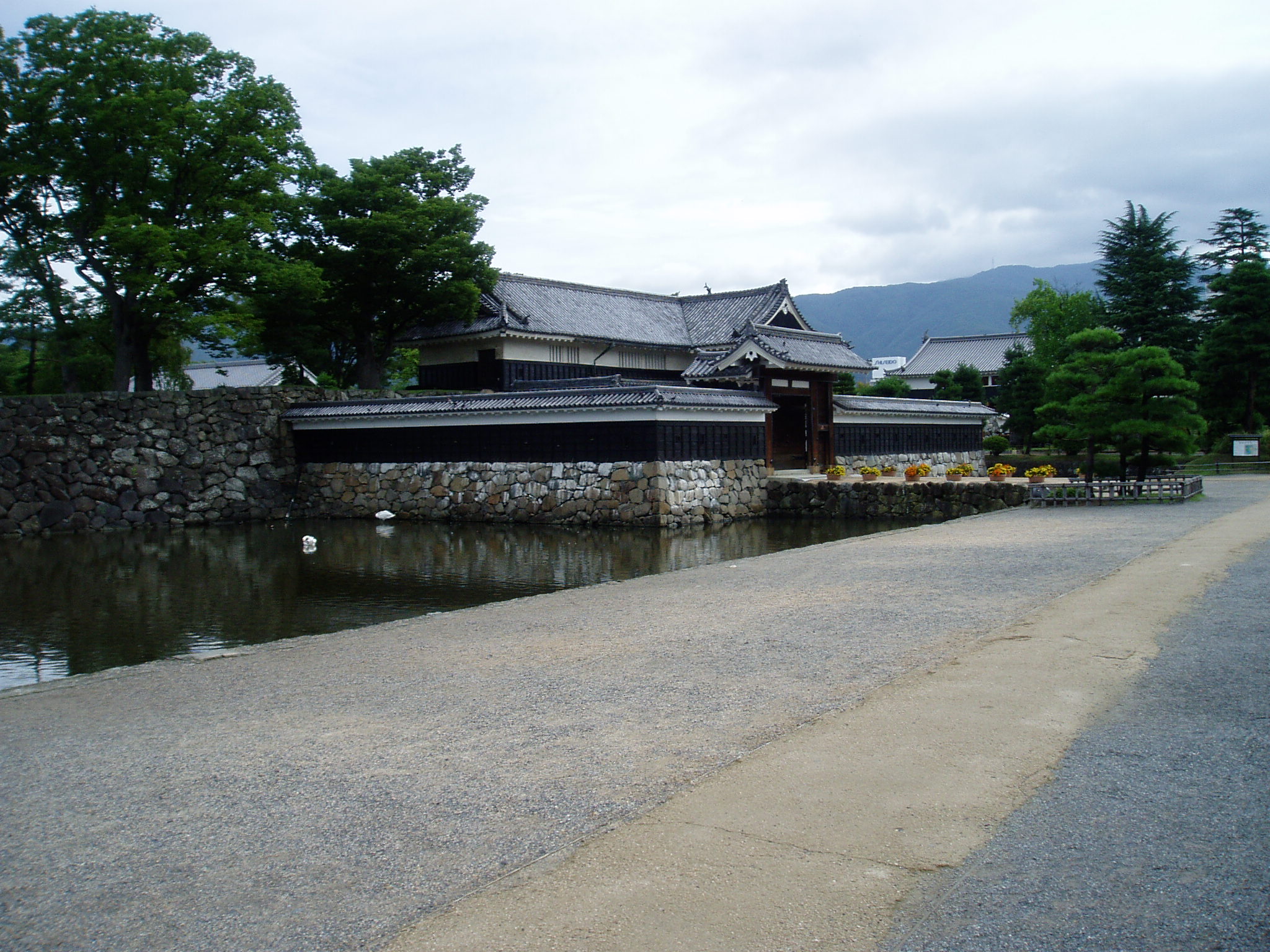 Kuro Mon (黒門; literally means, Black Gate) of Matsumoto Castle in Matsumoto, Nagano, Japan.
