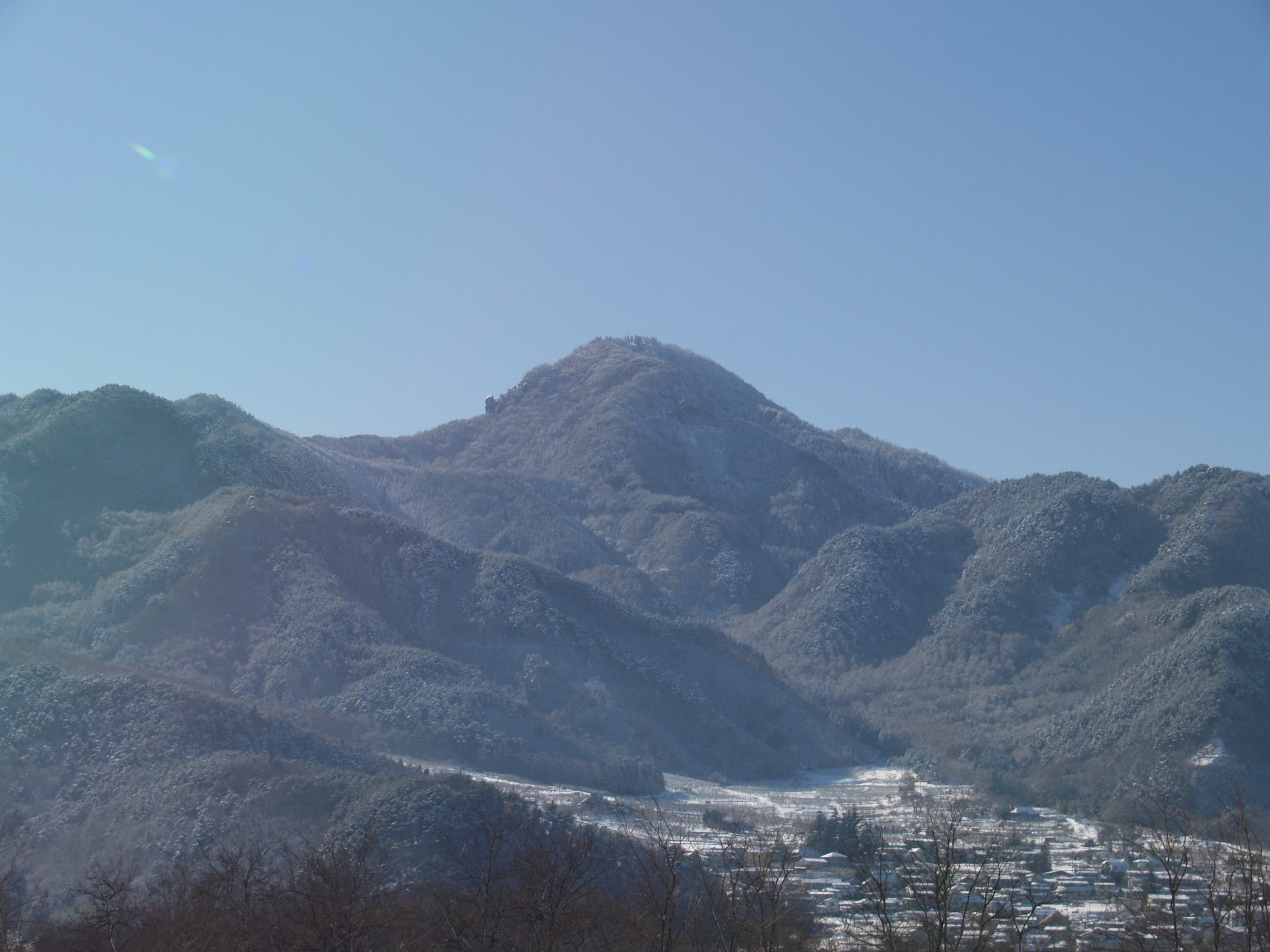 冠着橋より冠着山(姨捨山)を眺望 2012/01/06