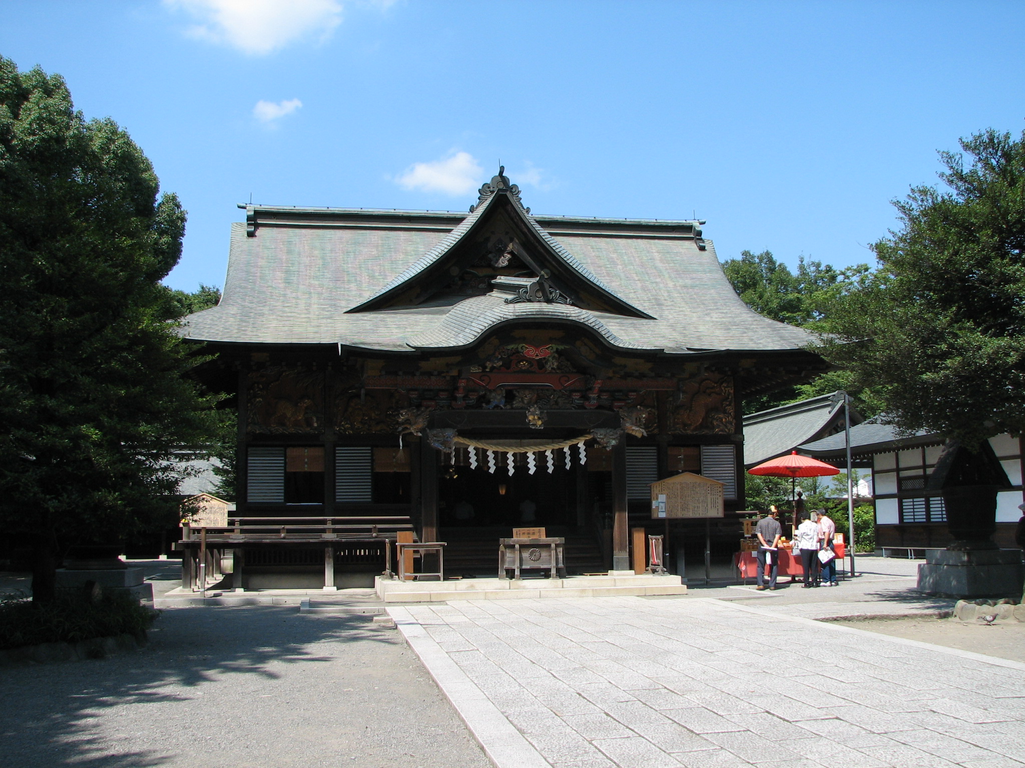 the Haiden of Chichibu-jinja, Chichibu, Saitama, Japan  w:ja:秩父神社拝殿（埼玉県秩父市）
