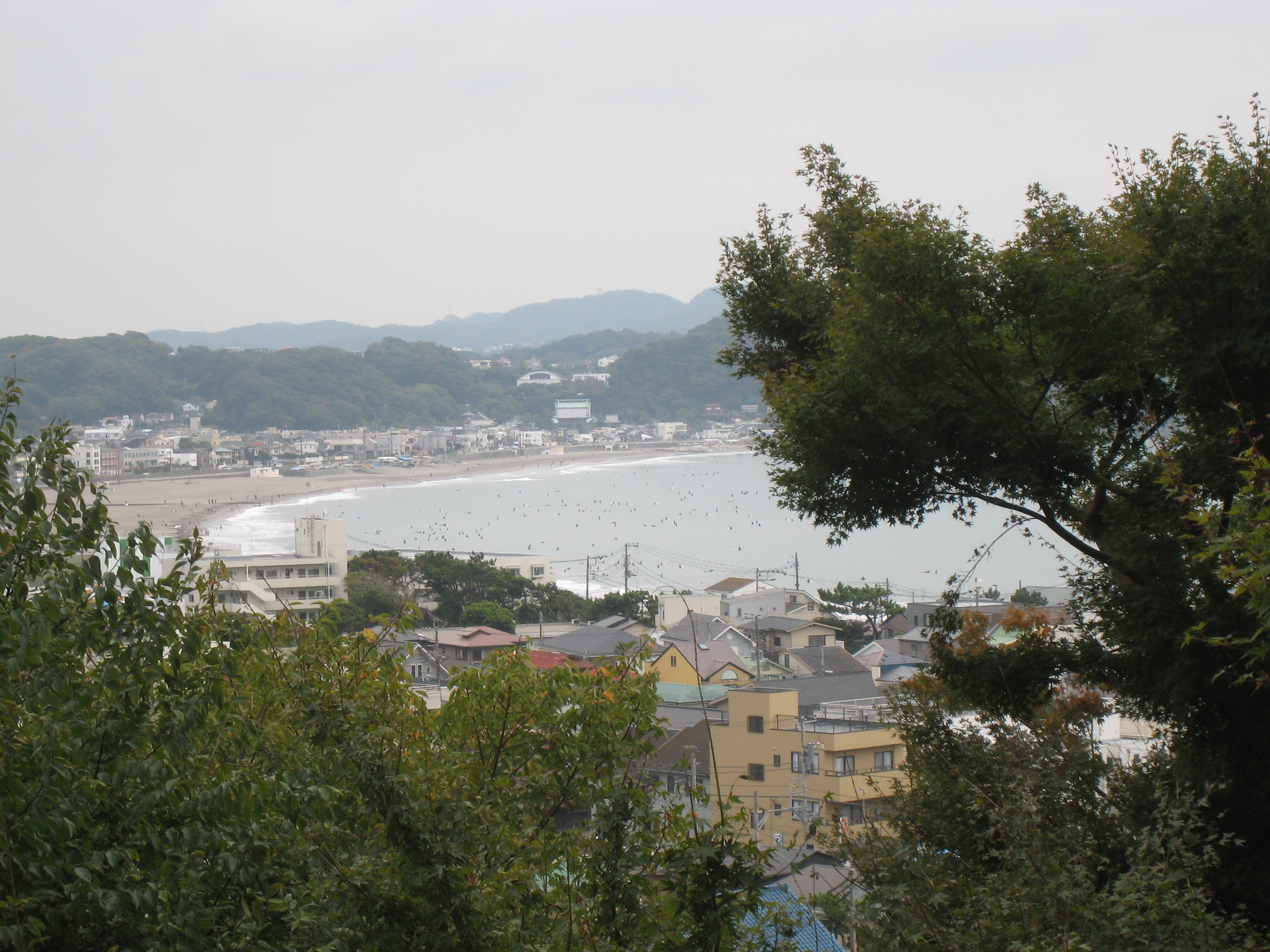 View over Kamakura bay from Hase-Dera
