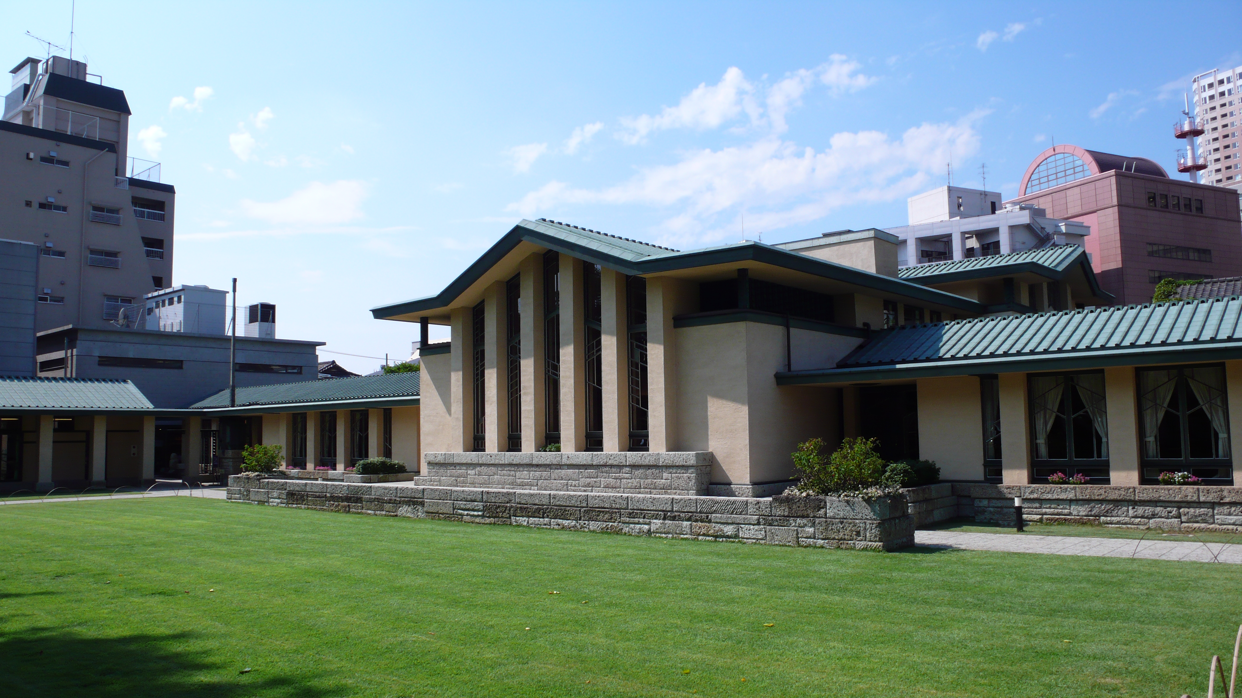 Jiyu Gakuen Girls’ School, Tokyo, Japan. Designed by Frank Lloyd Wright in 1921.