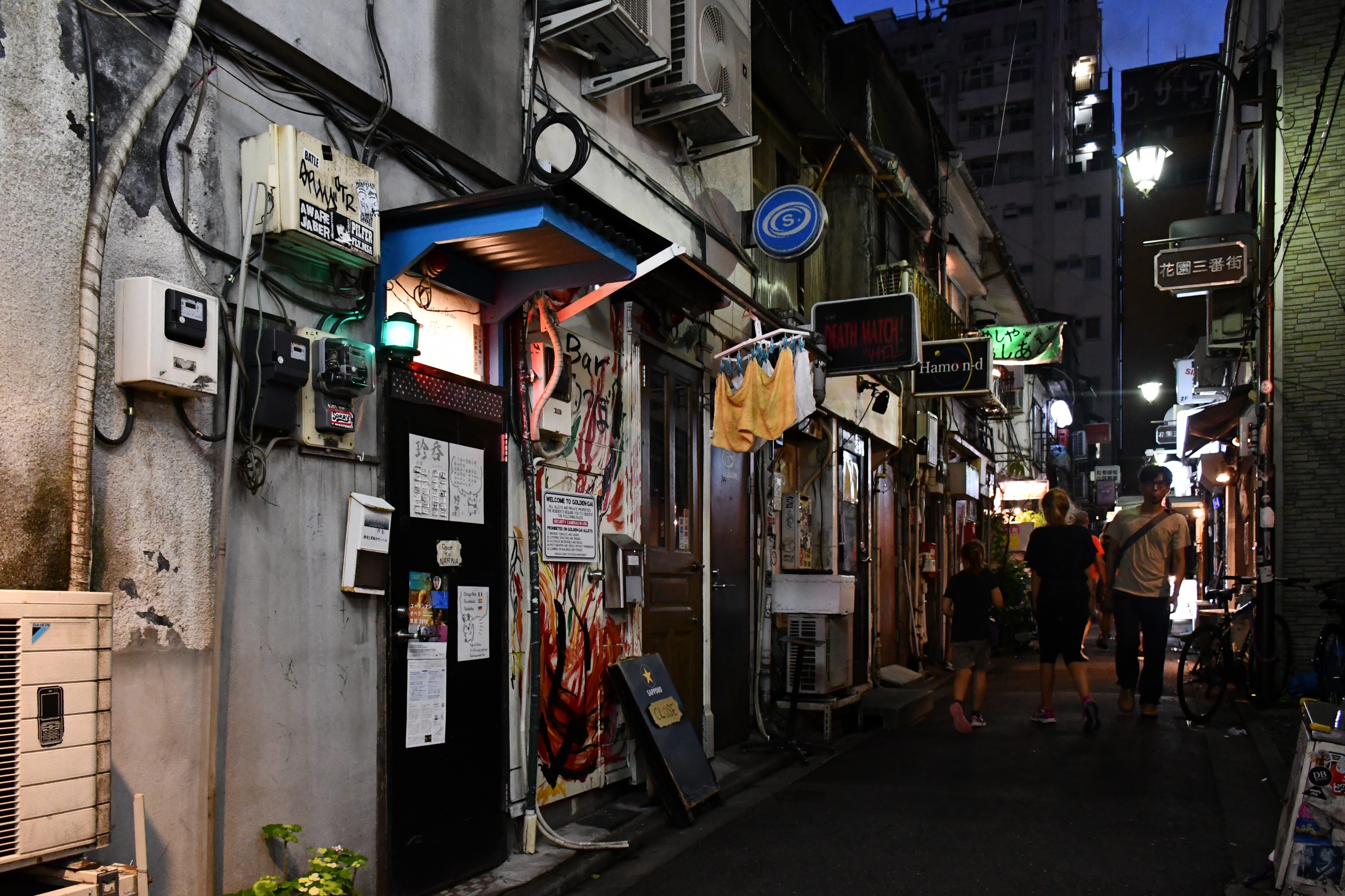 An alley in Golden Gai, Shinjuku (Tokyo, Japan).