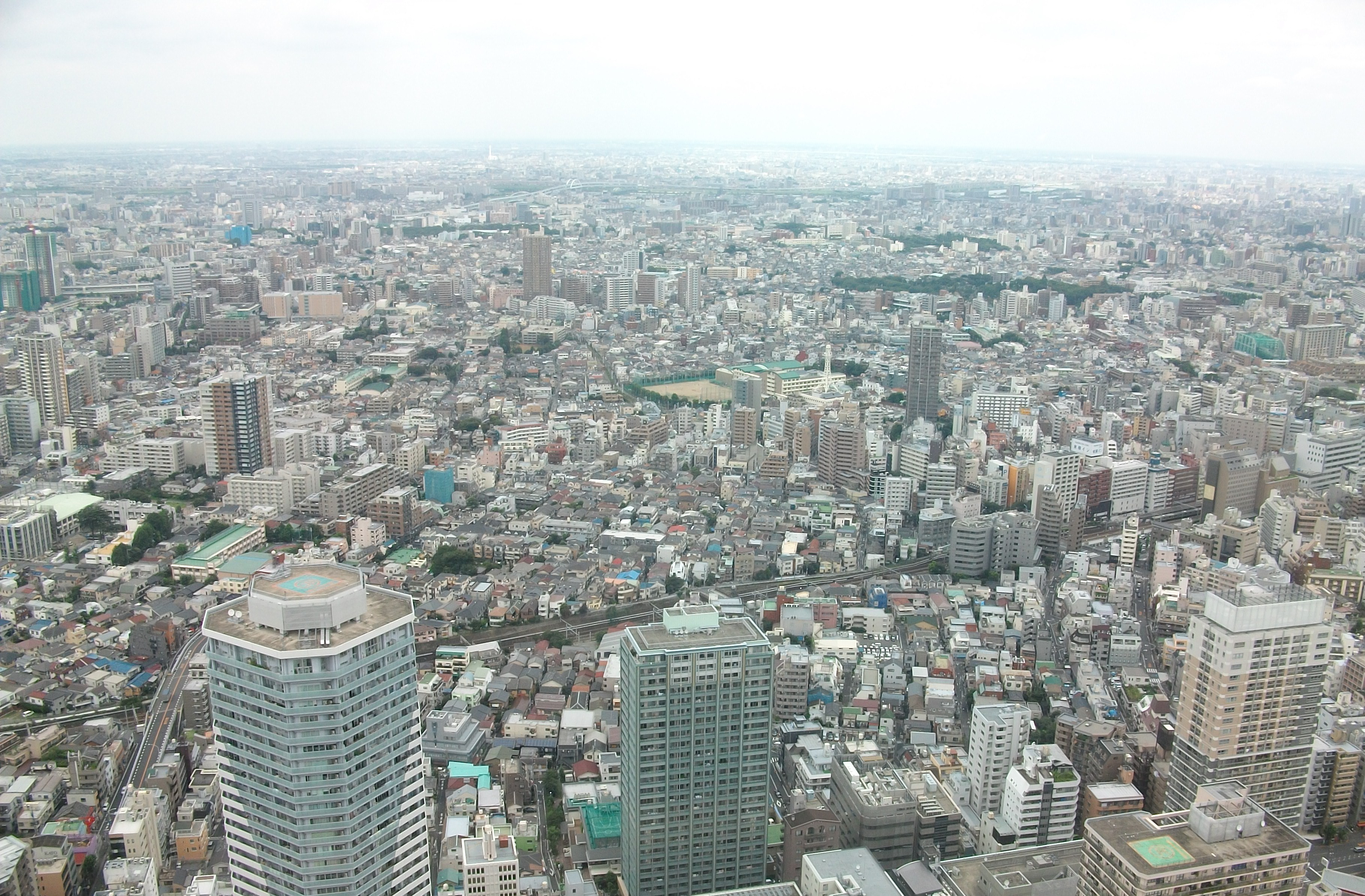 Views from Sunshine 60 observatory in Ikebukuro (Tokyo)