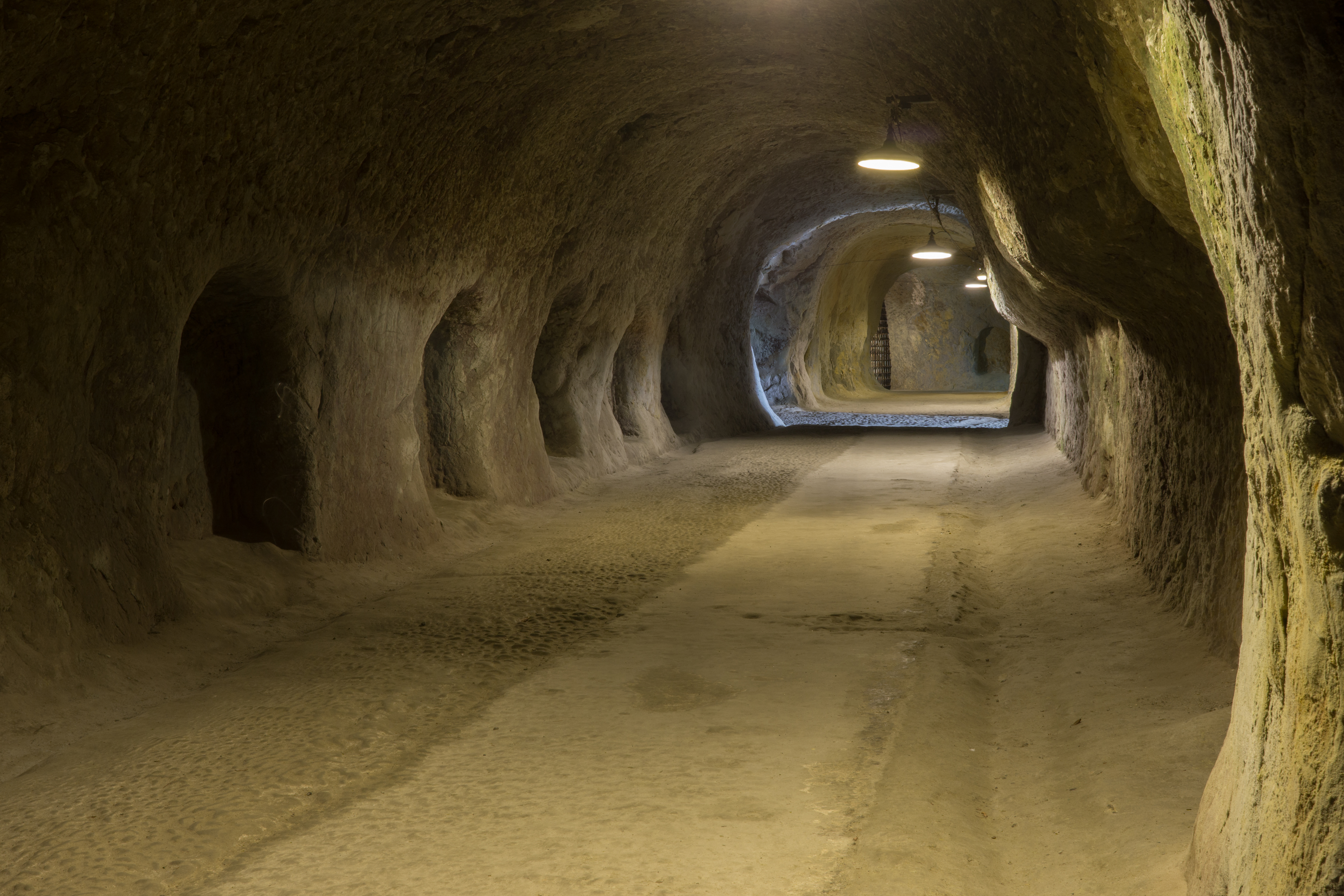 Yoshimi Hundred Caves. This is area where WWII times tunnels were extended to fit underground aircraft engine factory for Nakajima Aircraft Company. Shot long exposure using Sony A7s camera and tripod