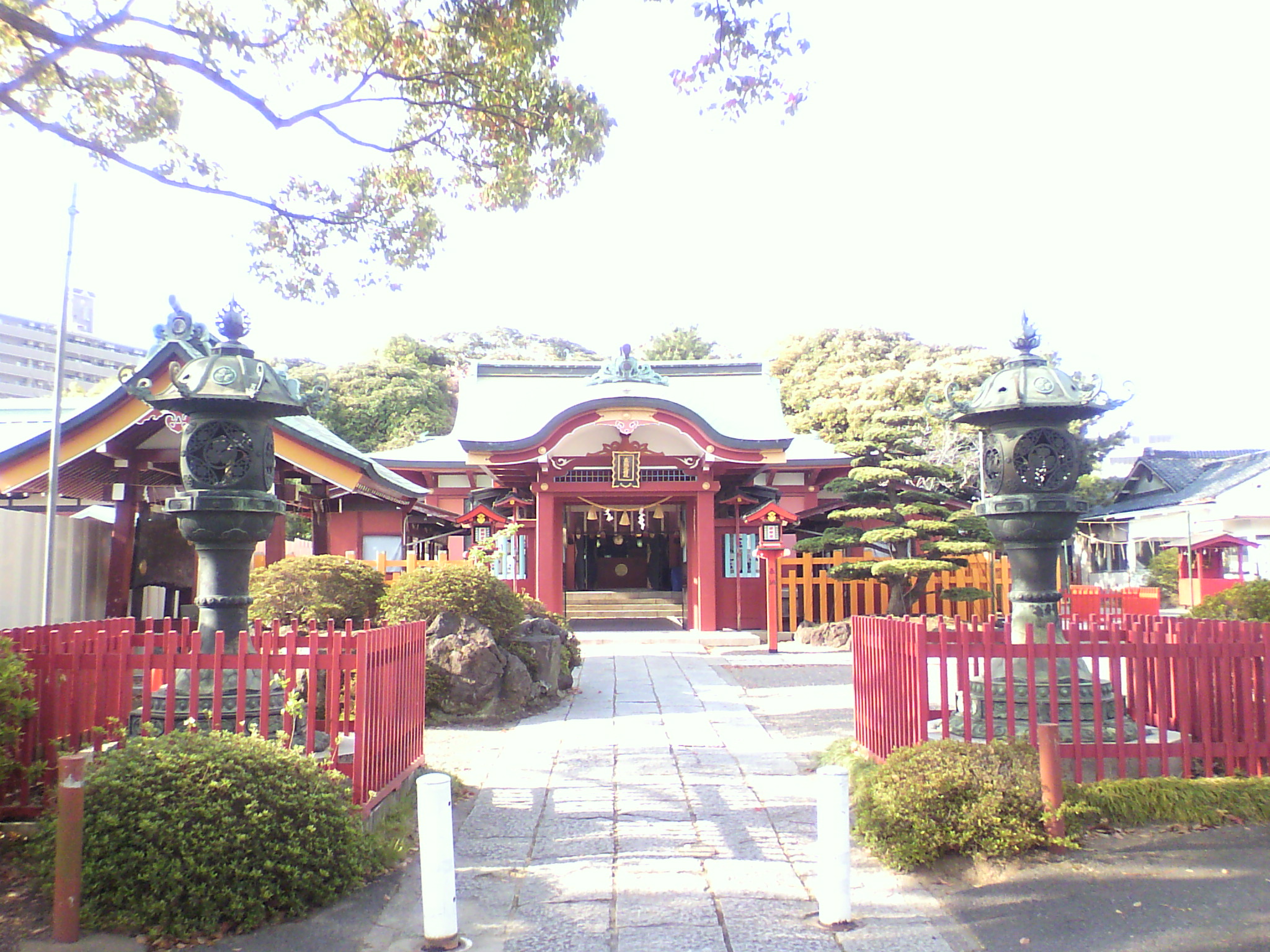 This is a shinto shrine in Mito, Ibaraki, Japan.