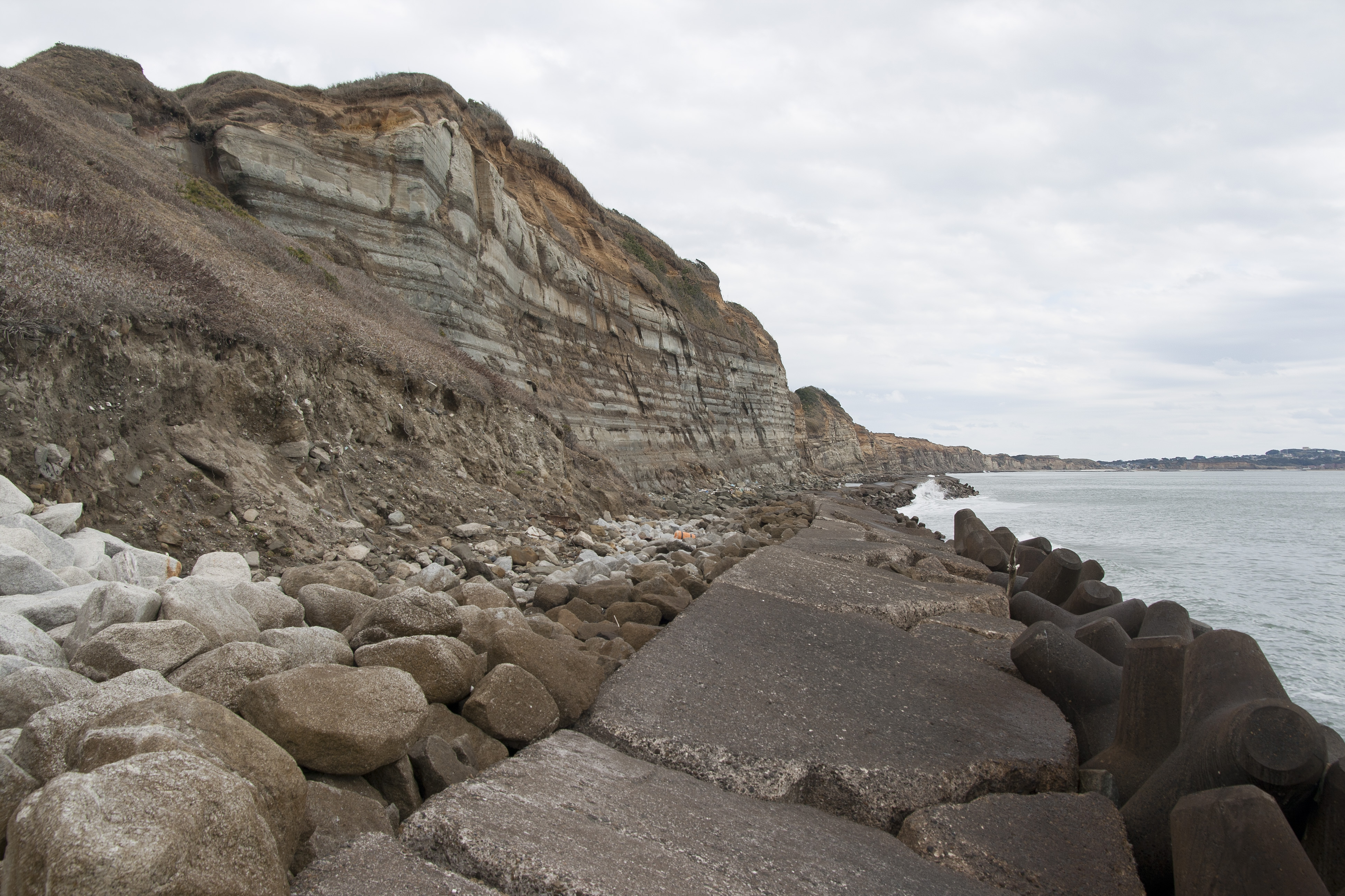 Byōbugaura(Byōbu-ga-ura びょうぶがうら 屏風ヶ浦), Choshi City, Chiba Pref., Japan