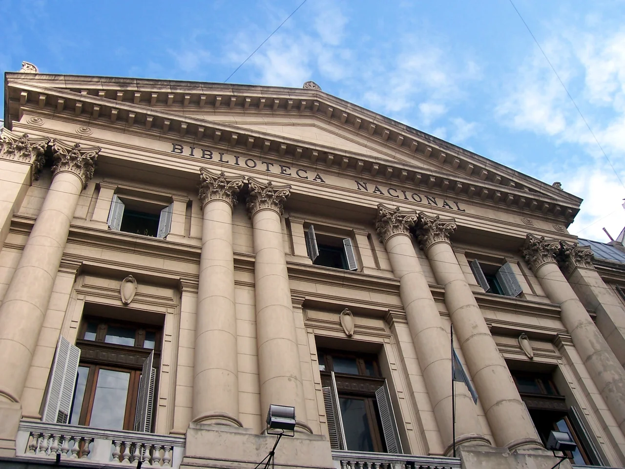 The former main building of the Argentine National Library, on 564 Mexico Street, in the San Telmo ward of Buenos Aires. Inaugurated as the headquarters of the National Lottery in 1893, the building served as the National Library between 1901 and 1992, currently serving as the institution's archive and periodicals library.