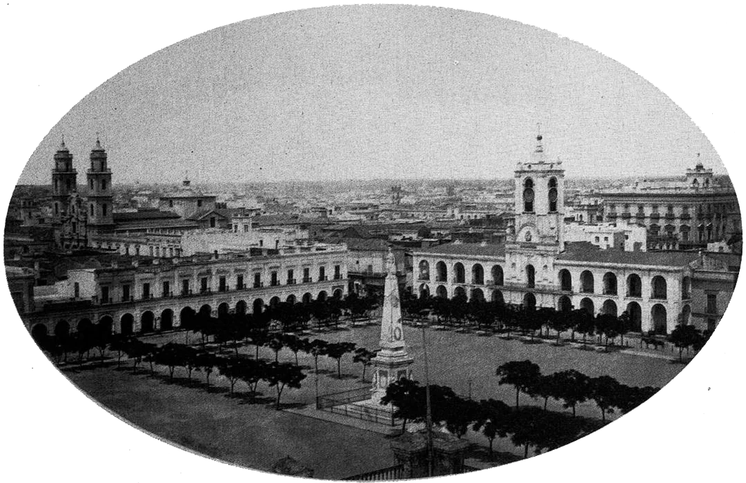 Plaza de la Victoria (actual Plaza de Mayo), Buenos Aires.