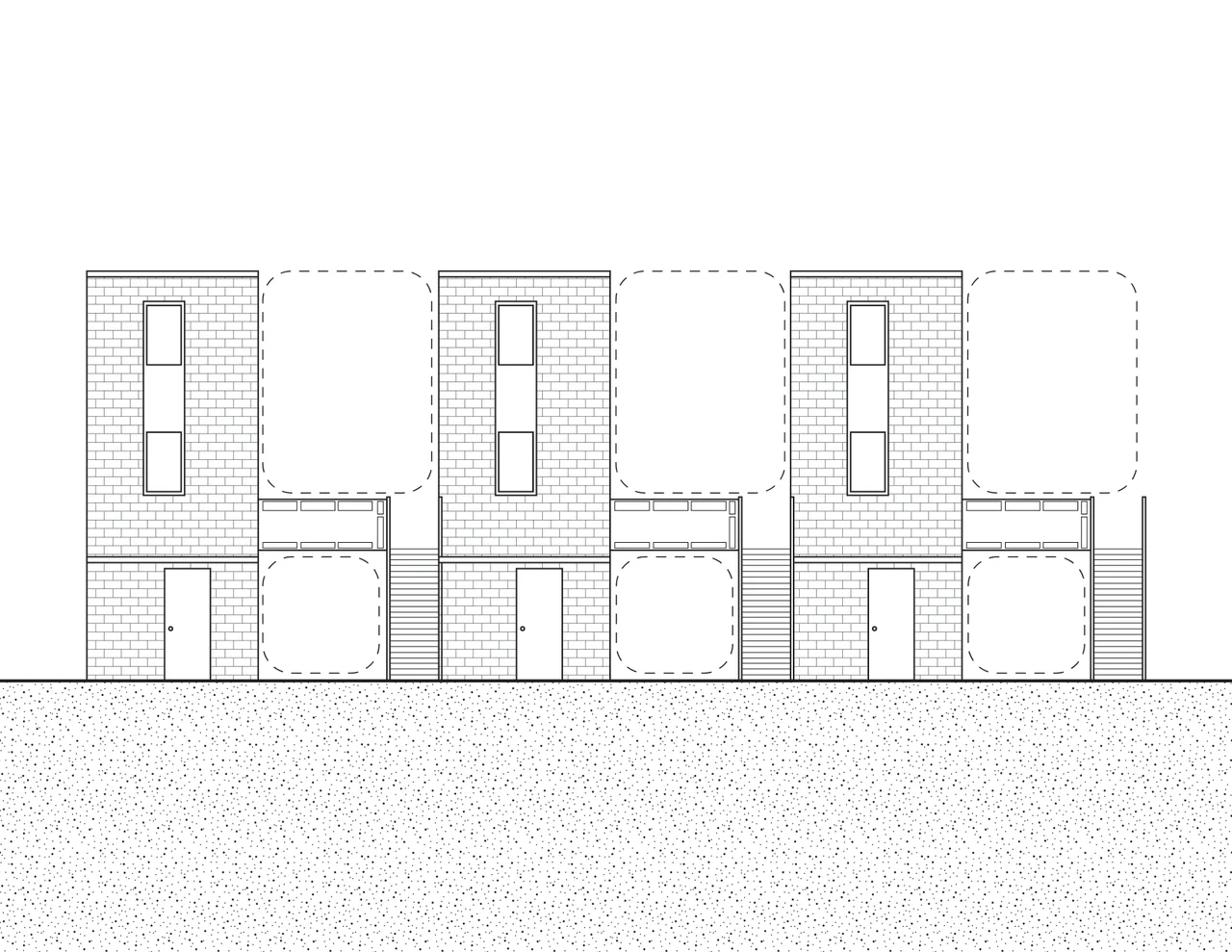 Quinta Monroy built structural frame