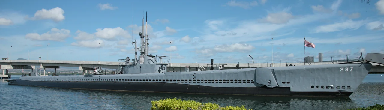 The Second World War era submarine USS Bowfin at Pearl Harbour
