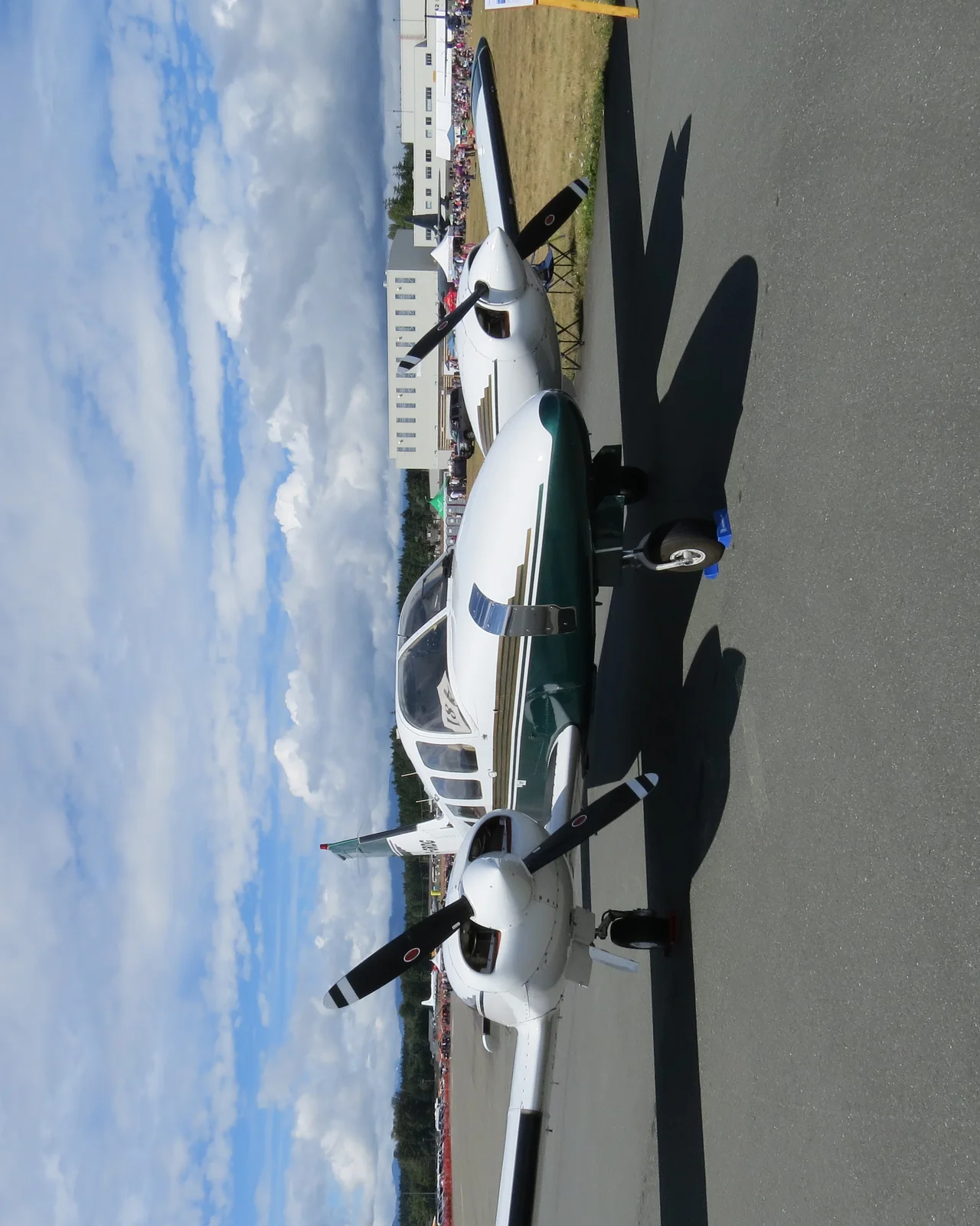 Front of the airport terminal building at CFB Comox, Vancouver Island, British Columbia.