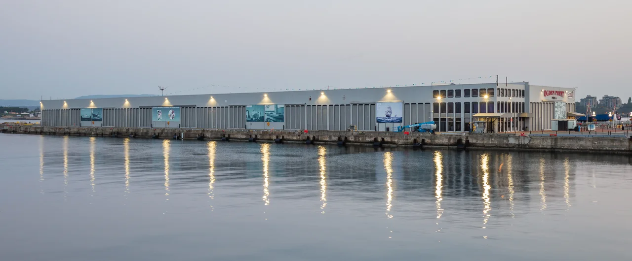 Ogden Point Harbour before sunrise, Victoria, Canada