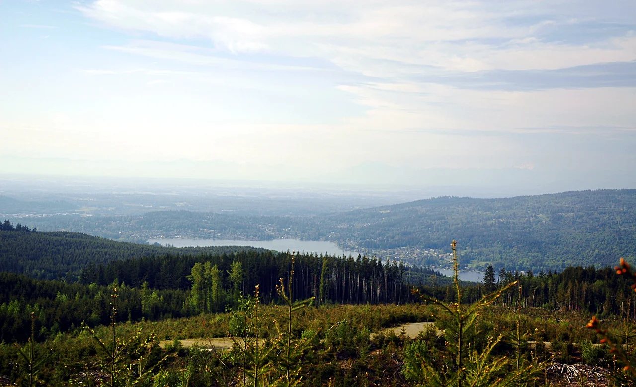 View from Galbraith Mountain, near Bellingham, Washington, United States